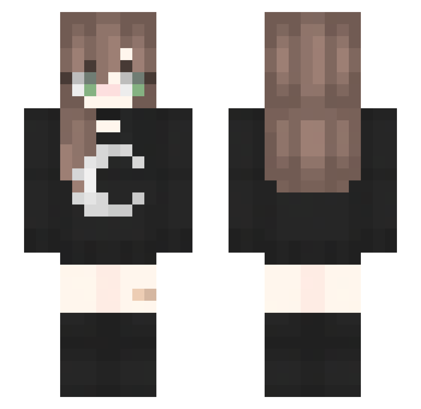 Cactusrosa039 Minecraft skin, front and back view