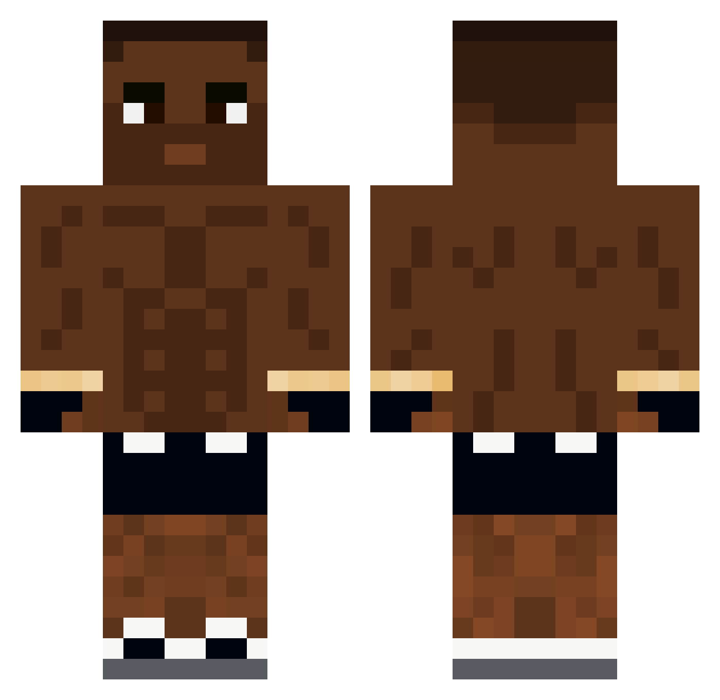 Cxrtis2008 Minecraft skin, front and back view