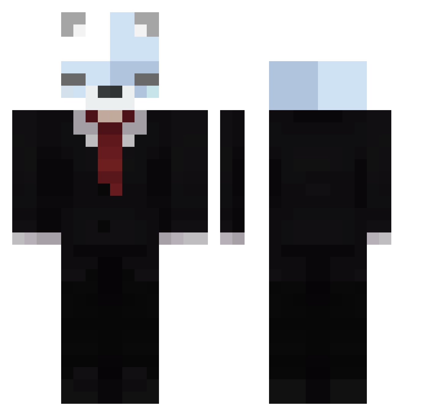 Snipeliuzas Minecraft skin, front and back view