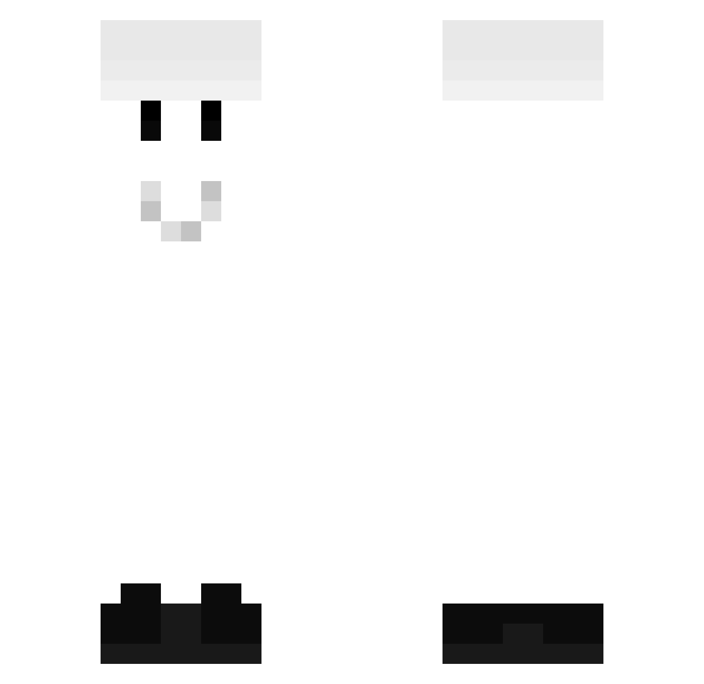 kalilicos Minecraft skin, front and back view