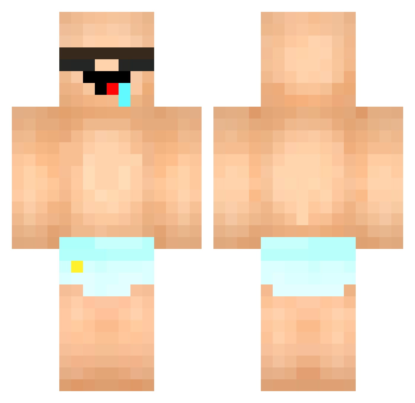 tlaEnd5808 Minecraft skin, front and back view