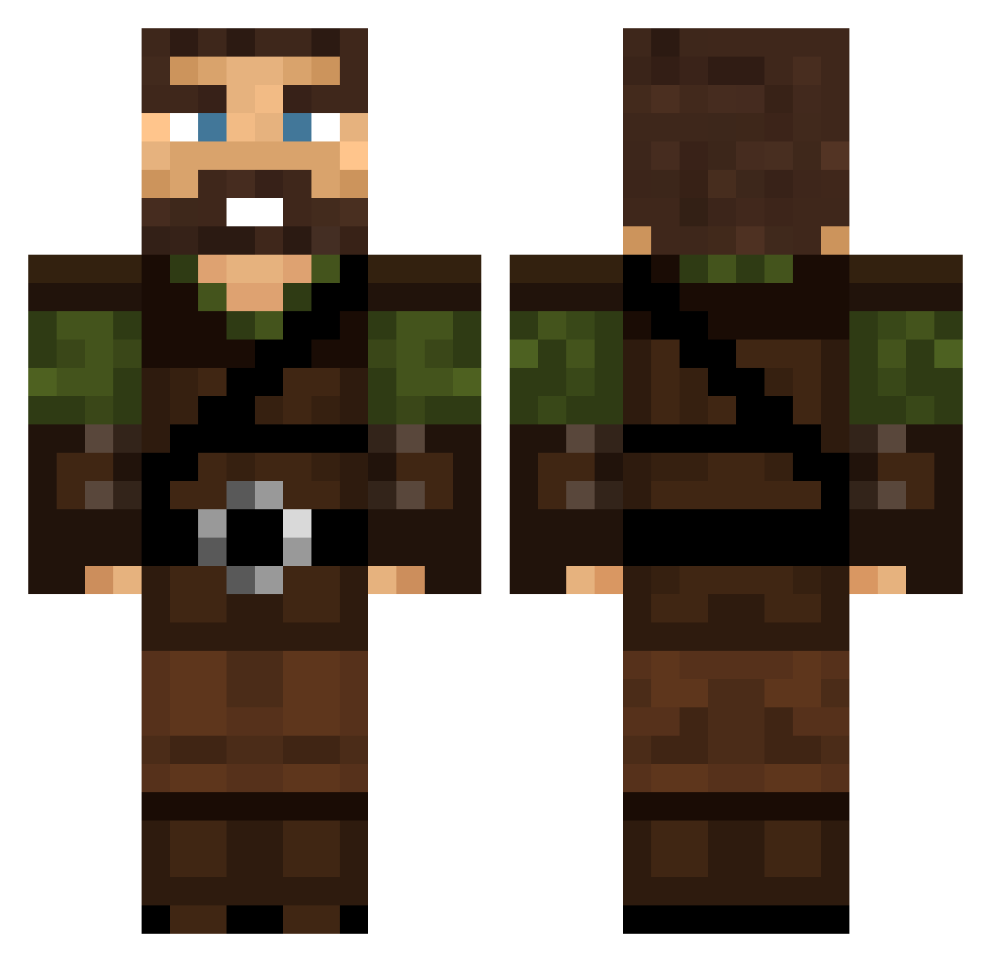 Rumun_Z_Lasu Minecraft skin, front and back view