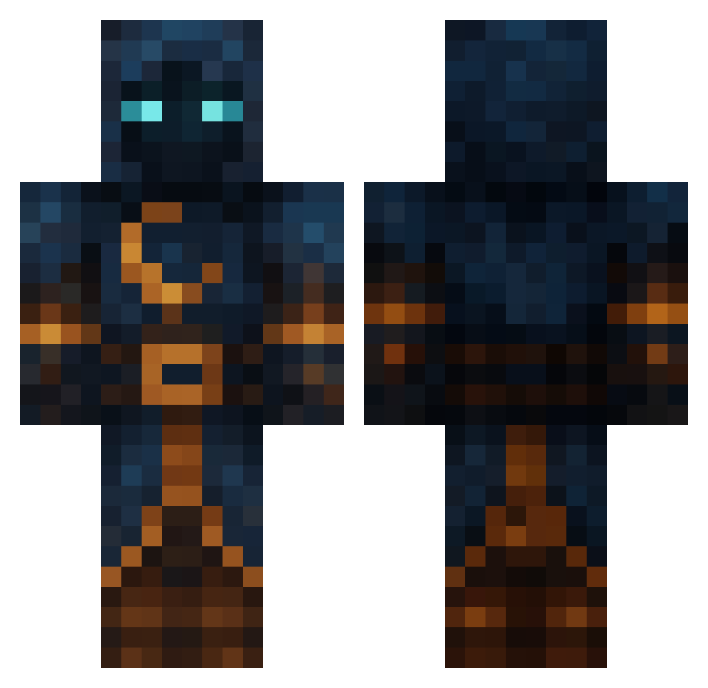 _AkaLuk3_ Minecraft skin, front and back view