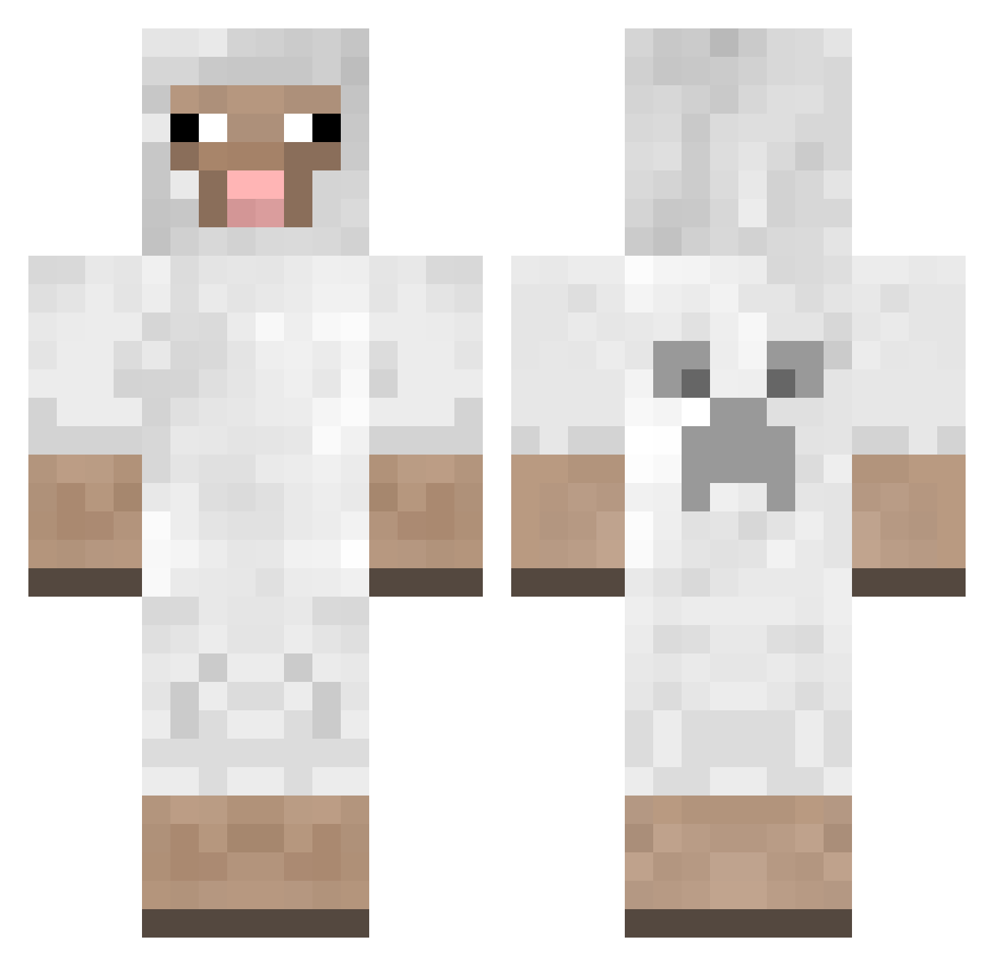SmikkelSchaap01 Minecraft skin, front and back view