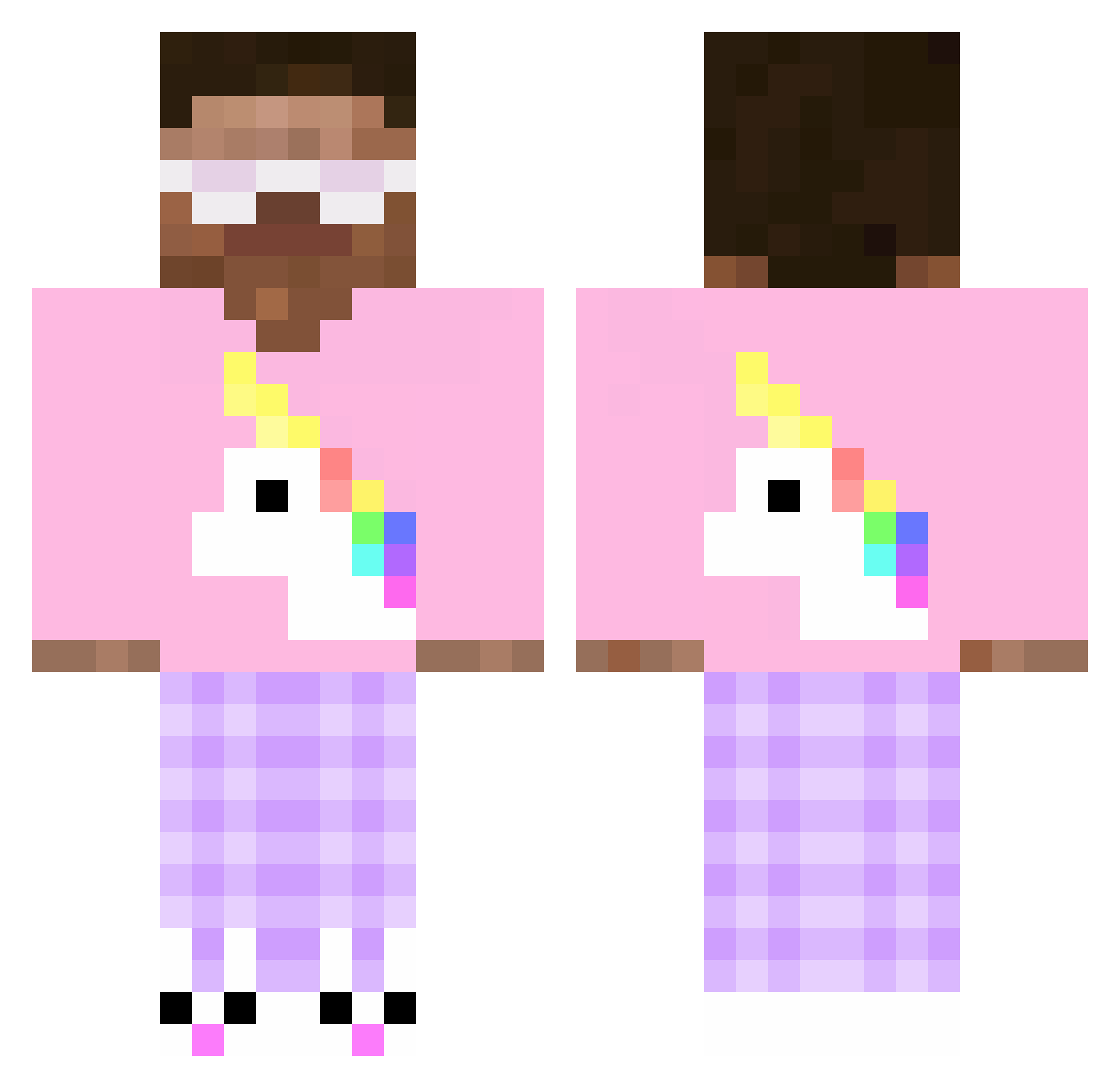 adeczek8 Minecraft skin, front and back view