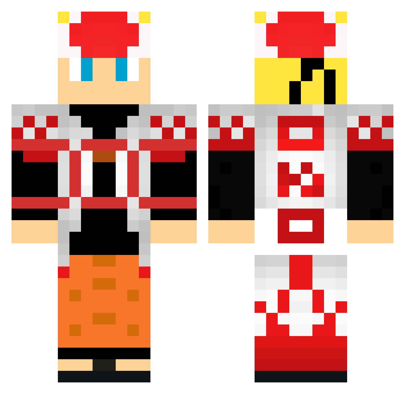 sandrostroski Minecraft skin, front and back view