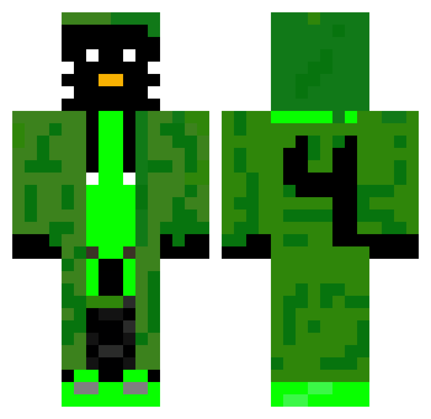 r1ch2rd Minecraft skin, front and back view