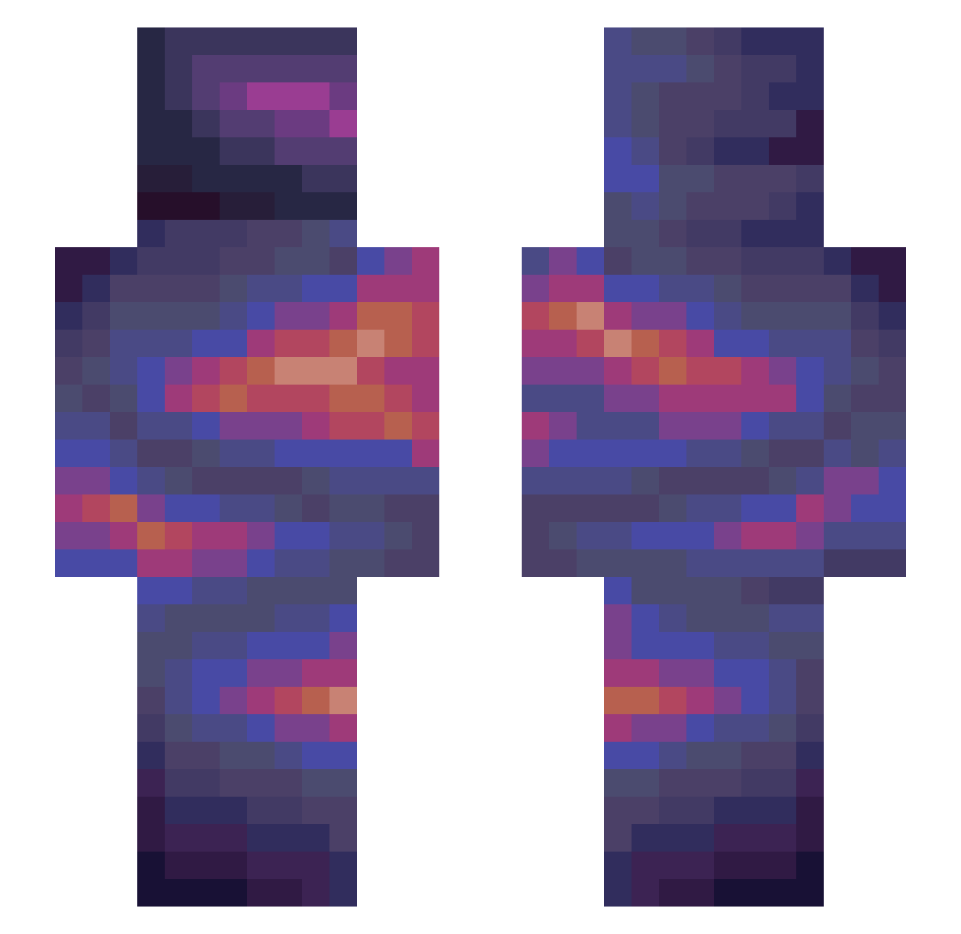 touchgrass_ Minecraft skin, front and back view