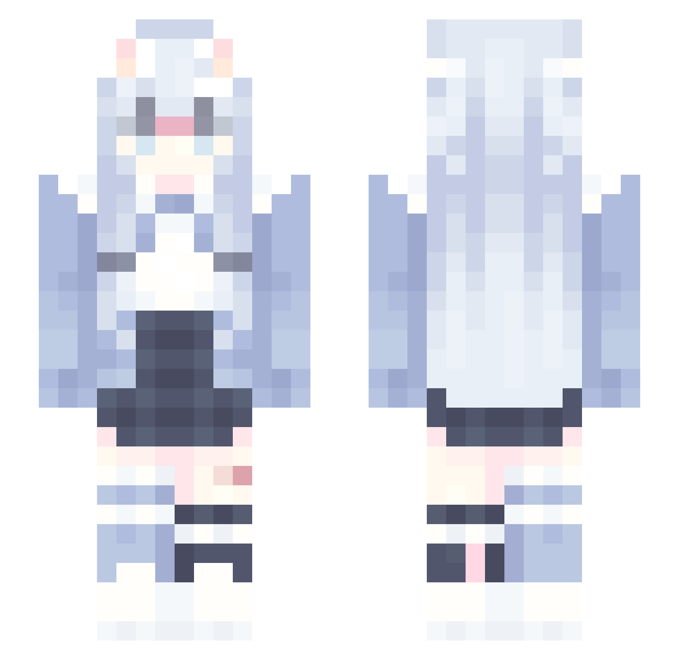 zhuxi_316 Minecraft skin, front and back view