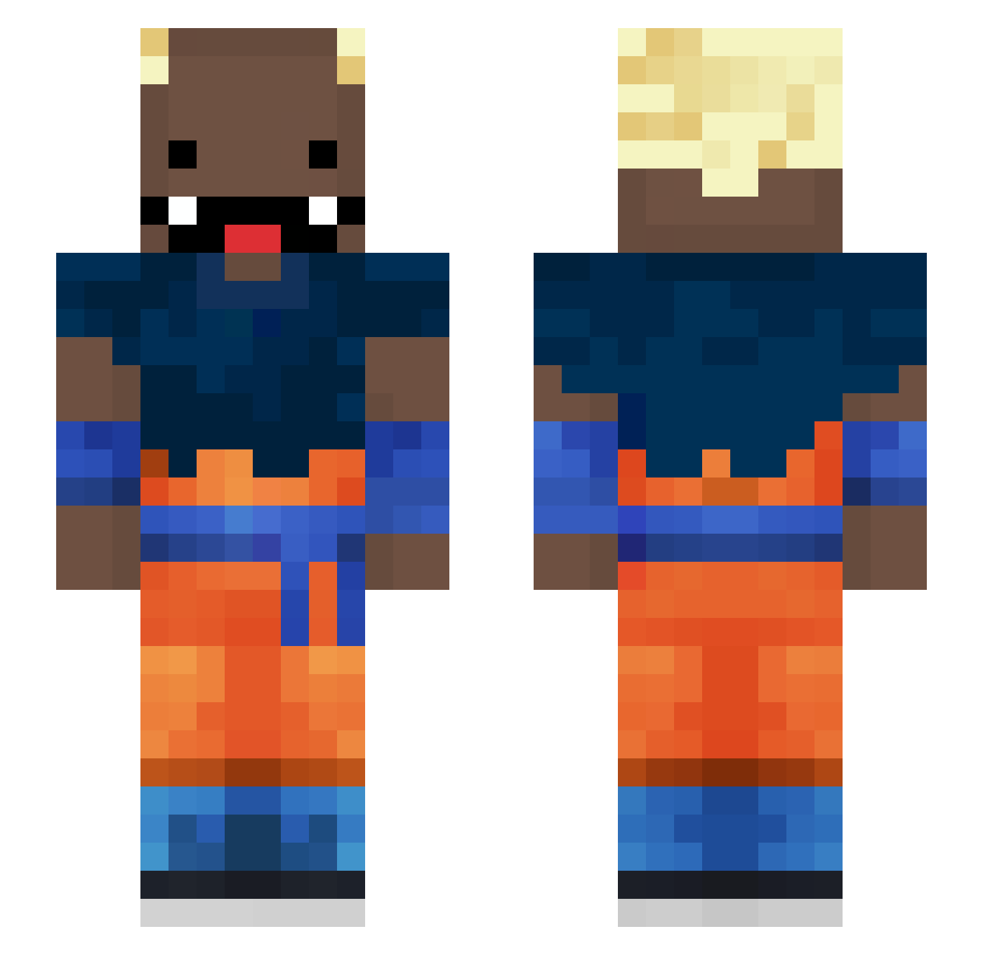 EliasPintor Minecraft skin, front and back view