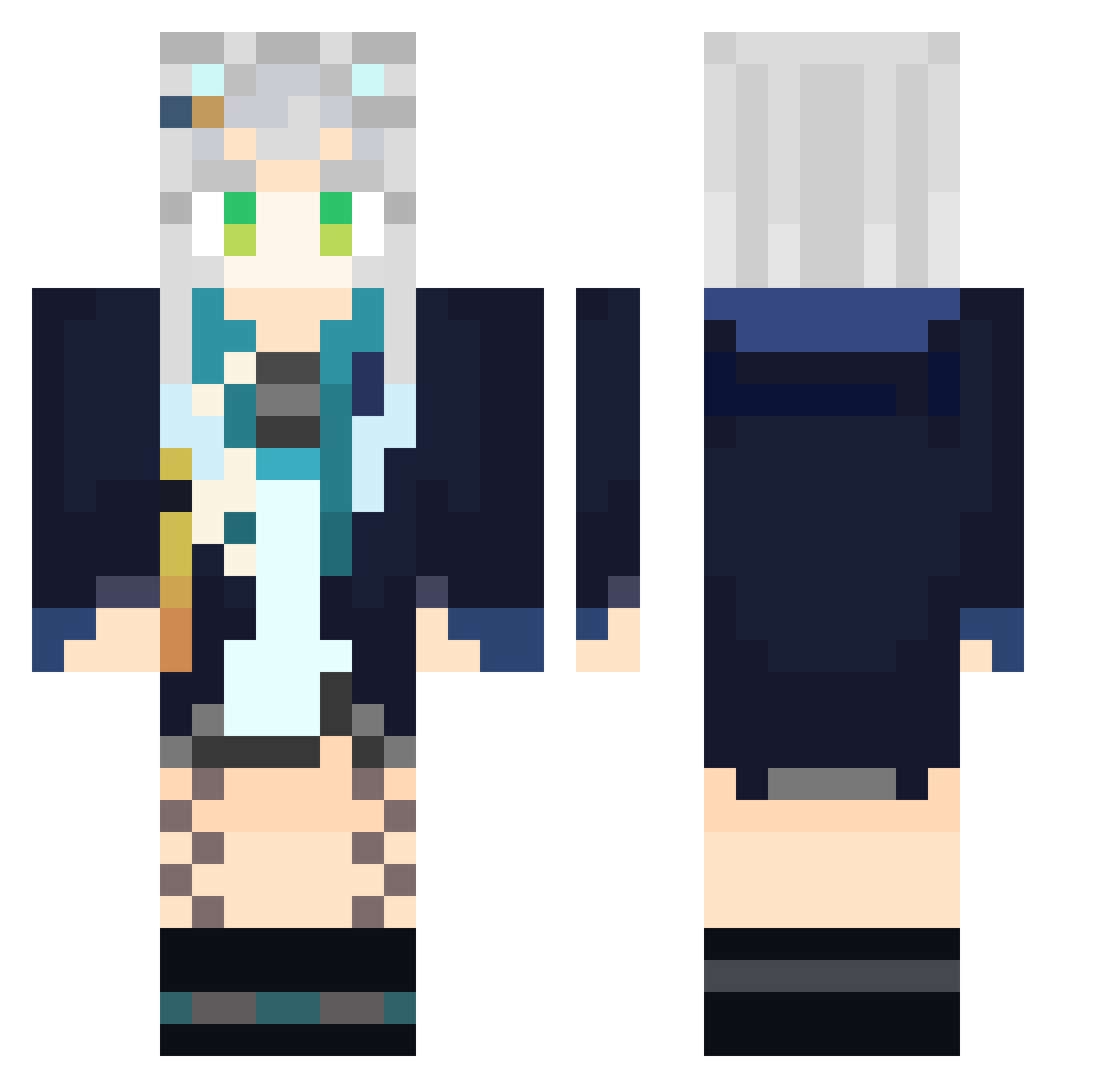 yozora041600 Minecraft skin, front and back view