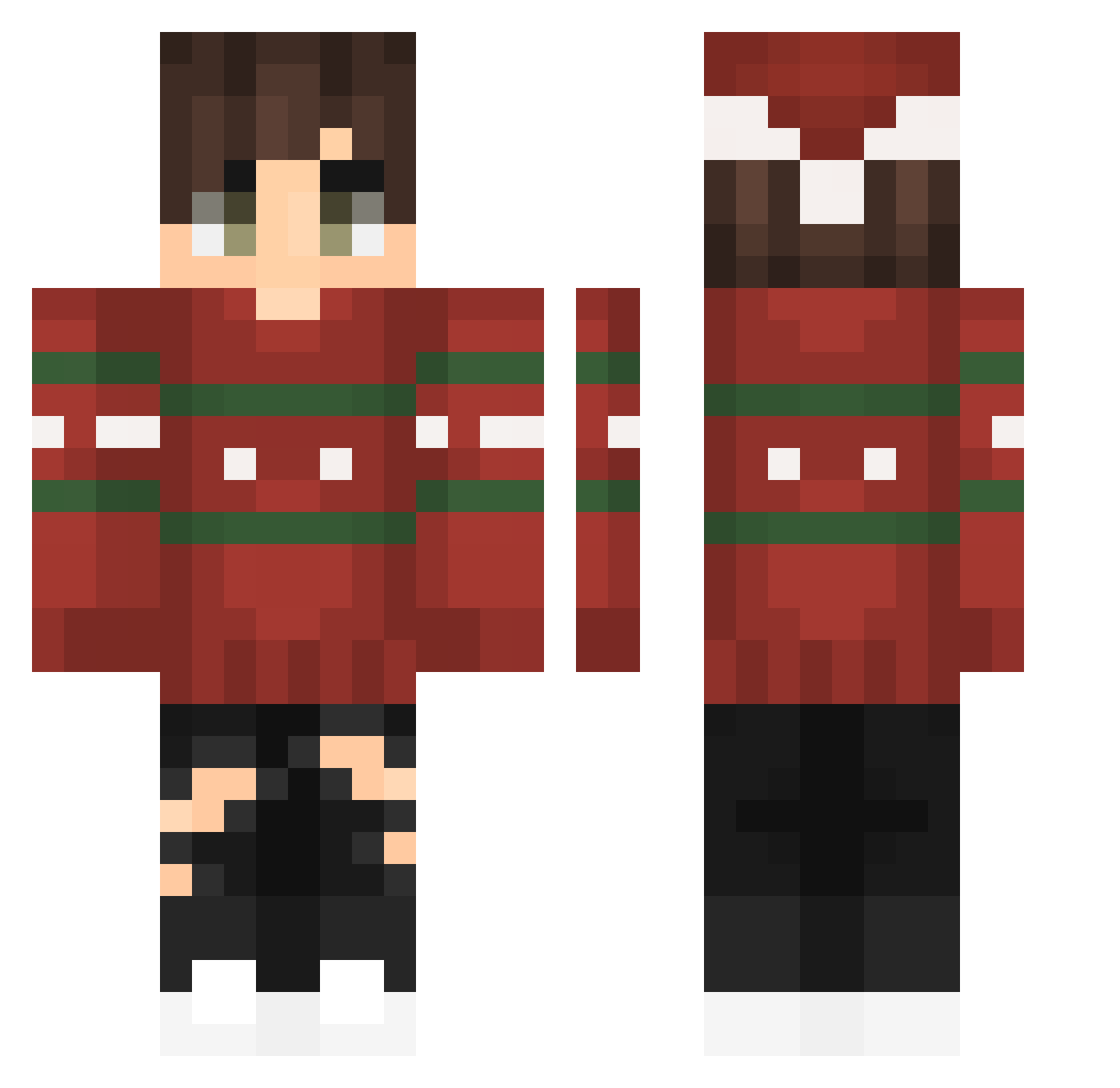 yucyxd Minecraft skin, front and back view