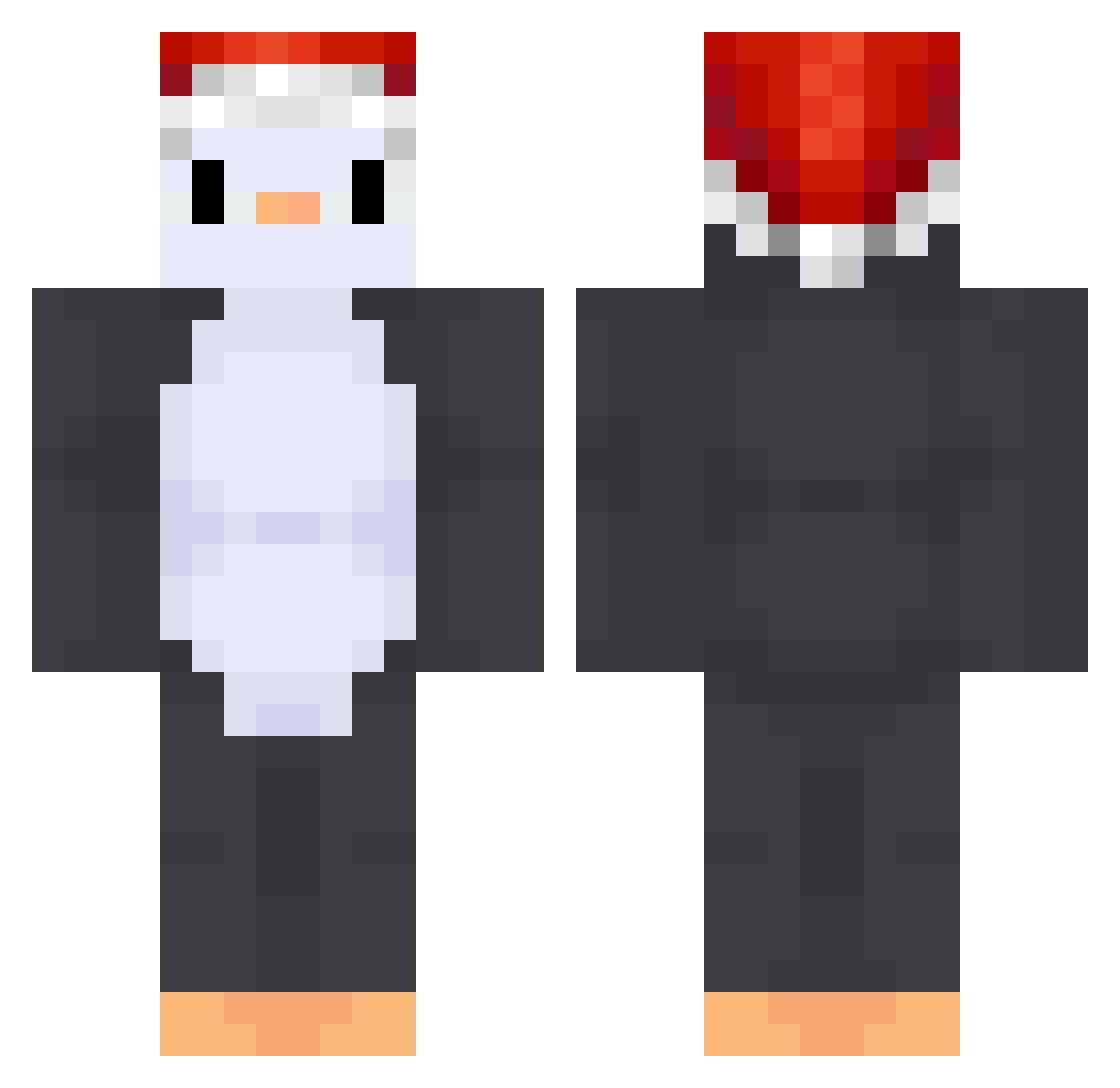 Marinela_ Minecraft skin, front and back view