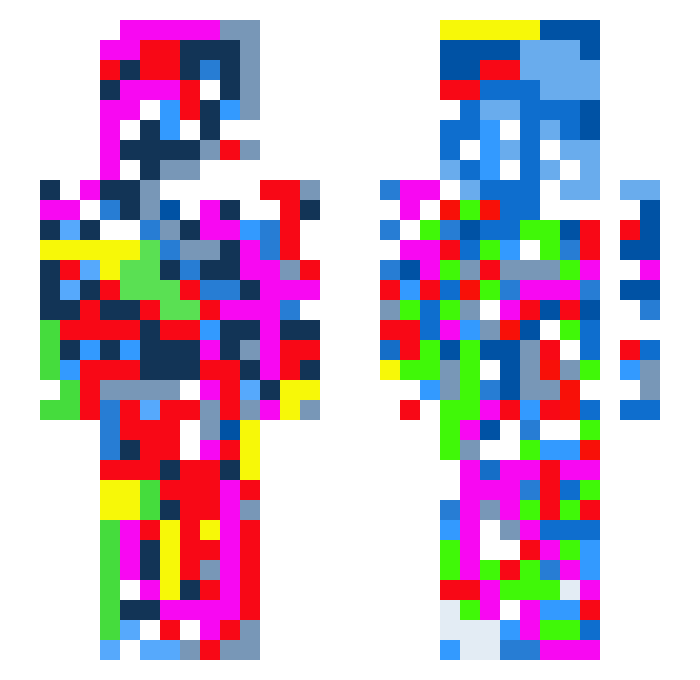 THE_PPlol Minecraft skin, front and back view