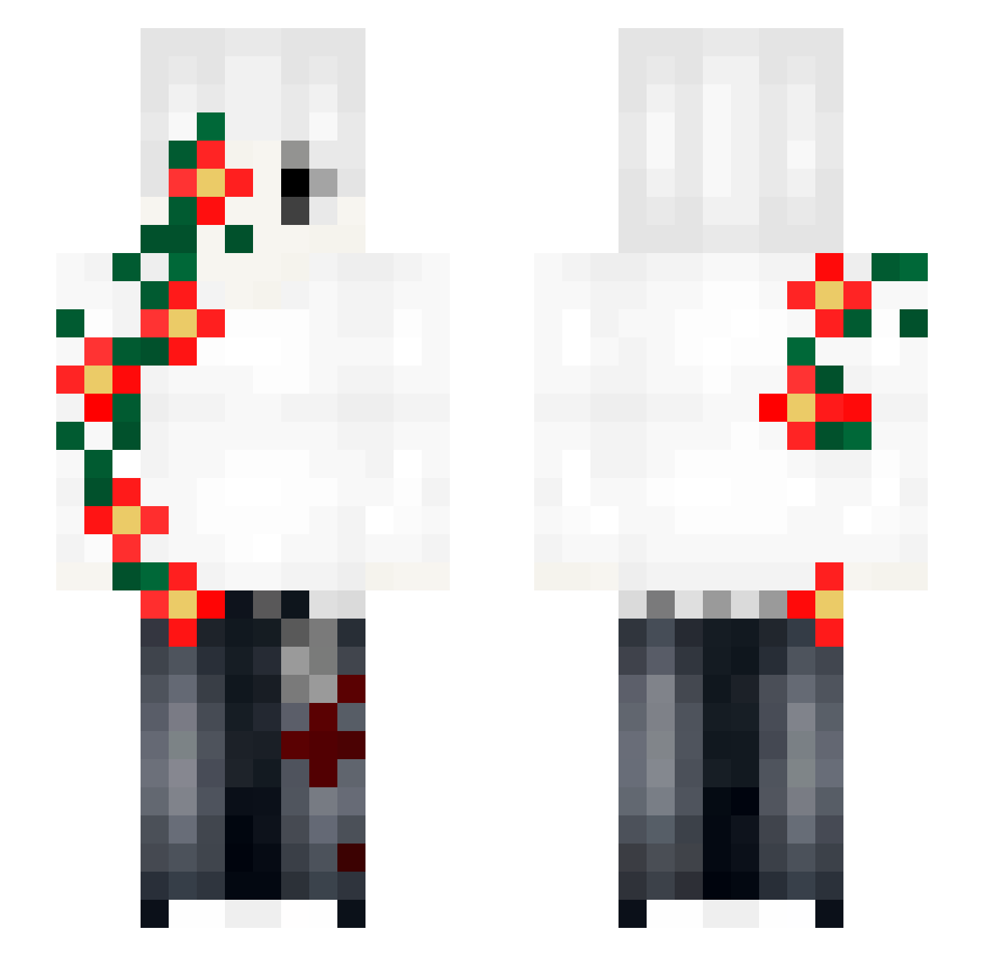 ximbinha_ogrand Minecraft skin, front and back view