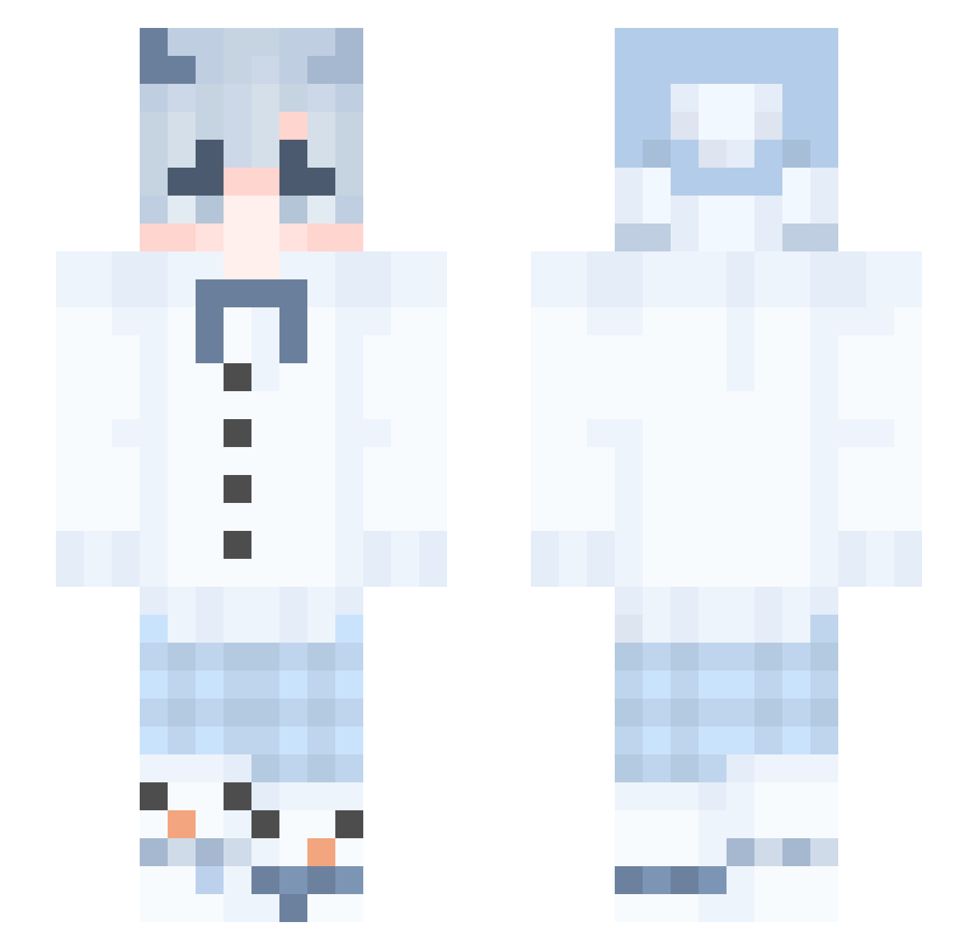 17_IceMC Minecraft skin, front and back view