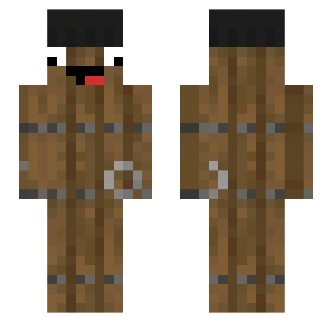 _p9b Minecraft skin, front and back view