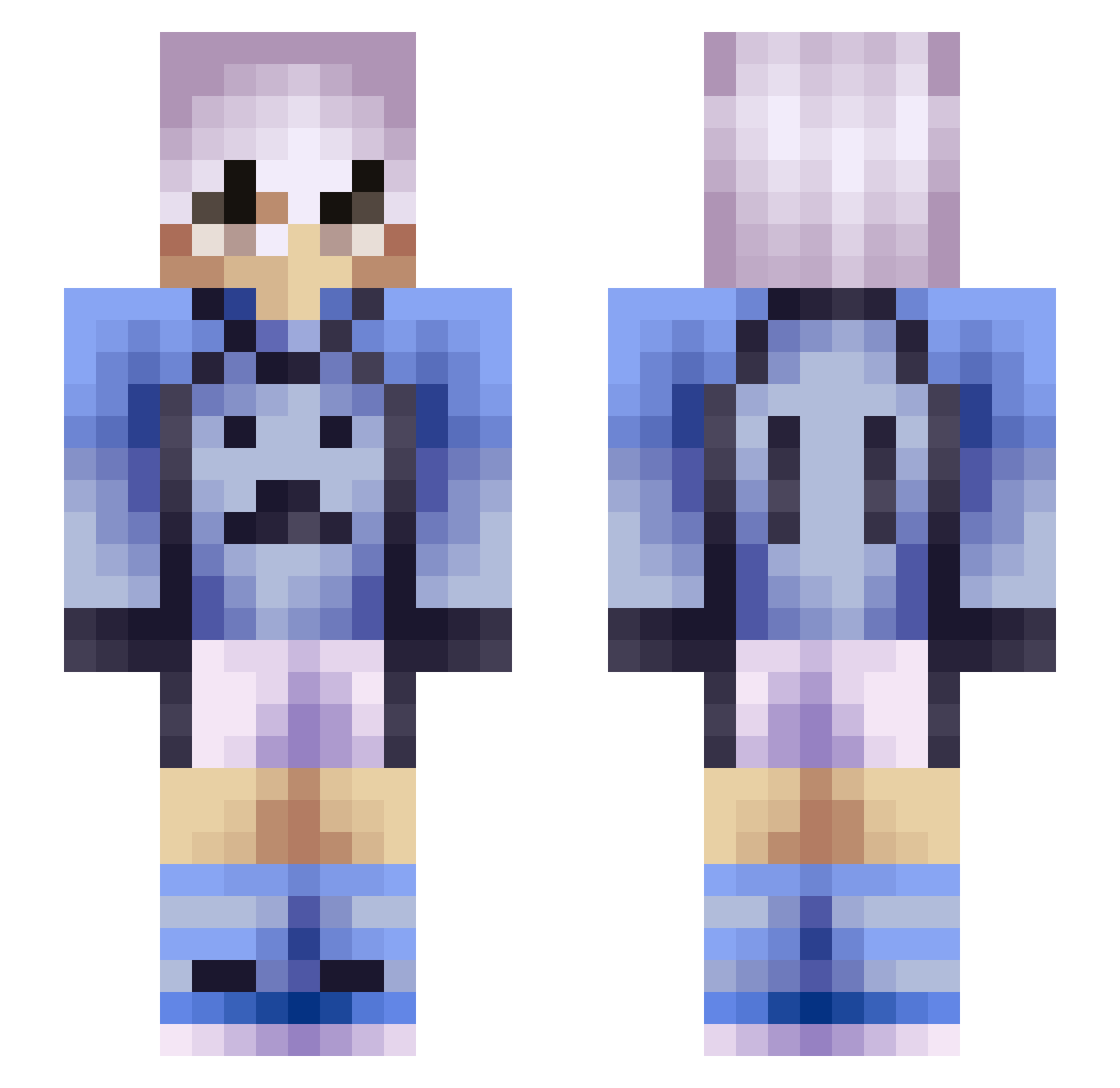im_notkilla Minecraft skin, front and back view