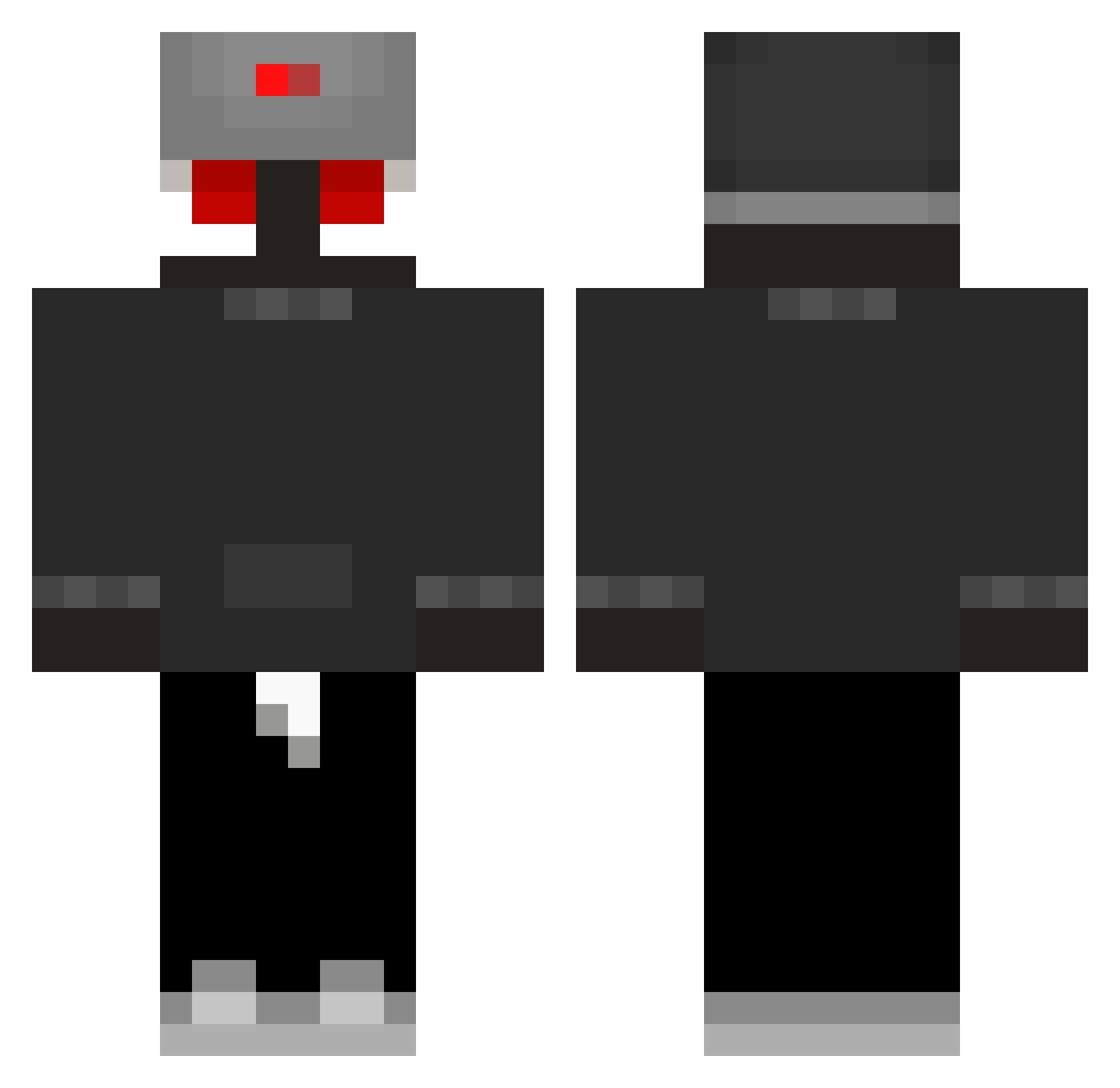 Keule021 Minecraft skin, front and back view