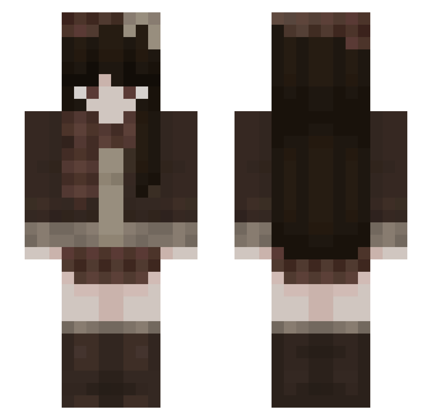 jugemscloud89 Minecraft skin, front and back view