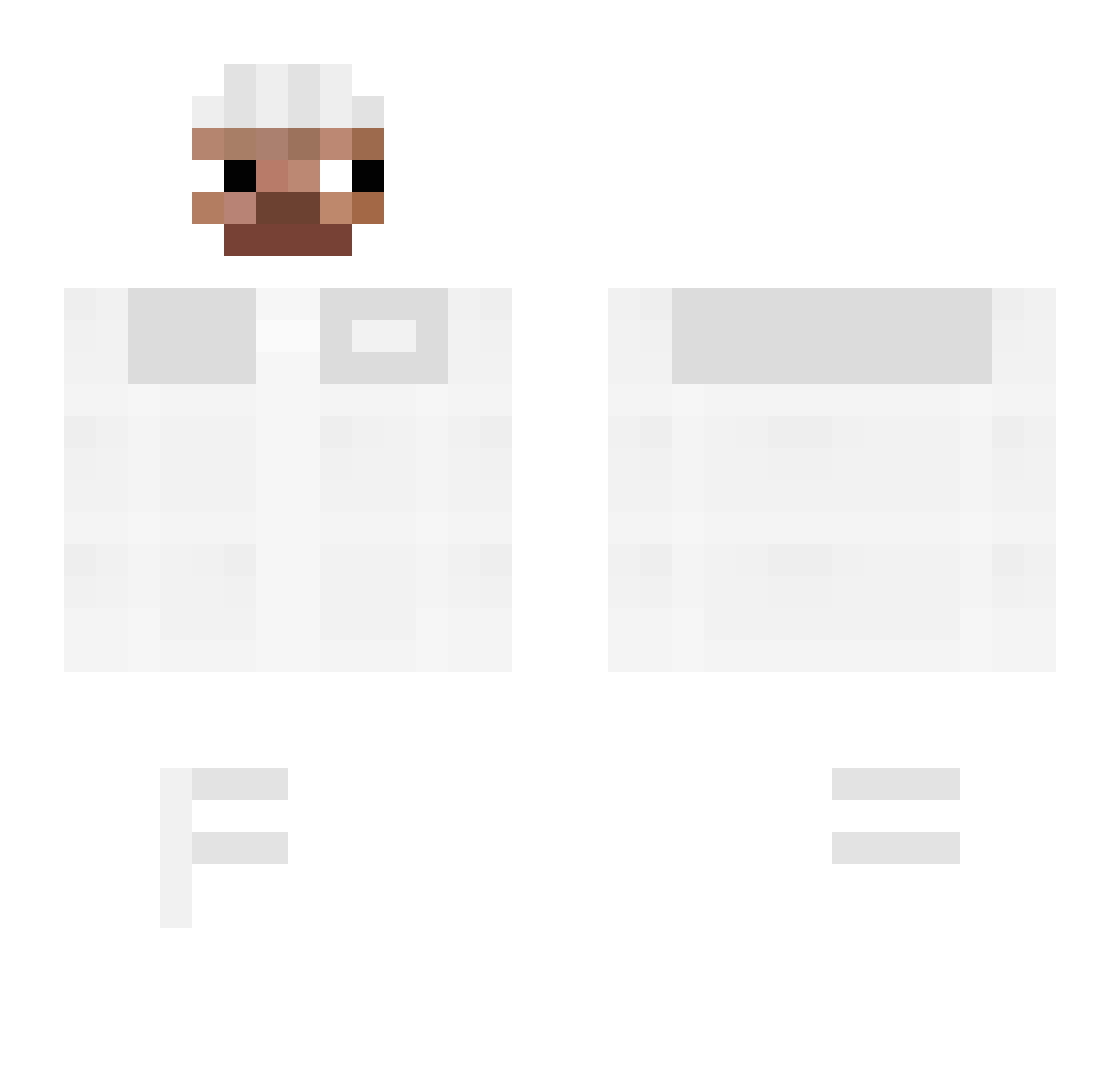 Wrks Minecraft skin, front and back view