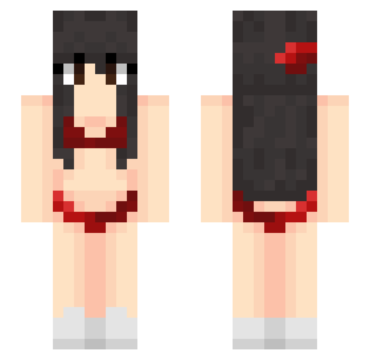 youngbartolini Minecraft skin, front and back view