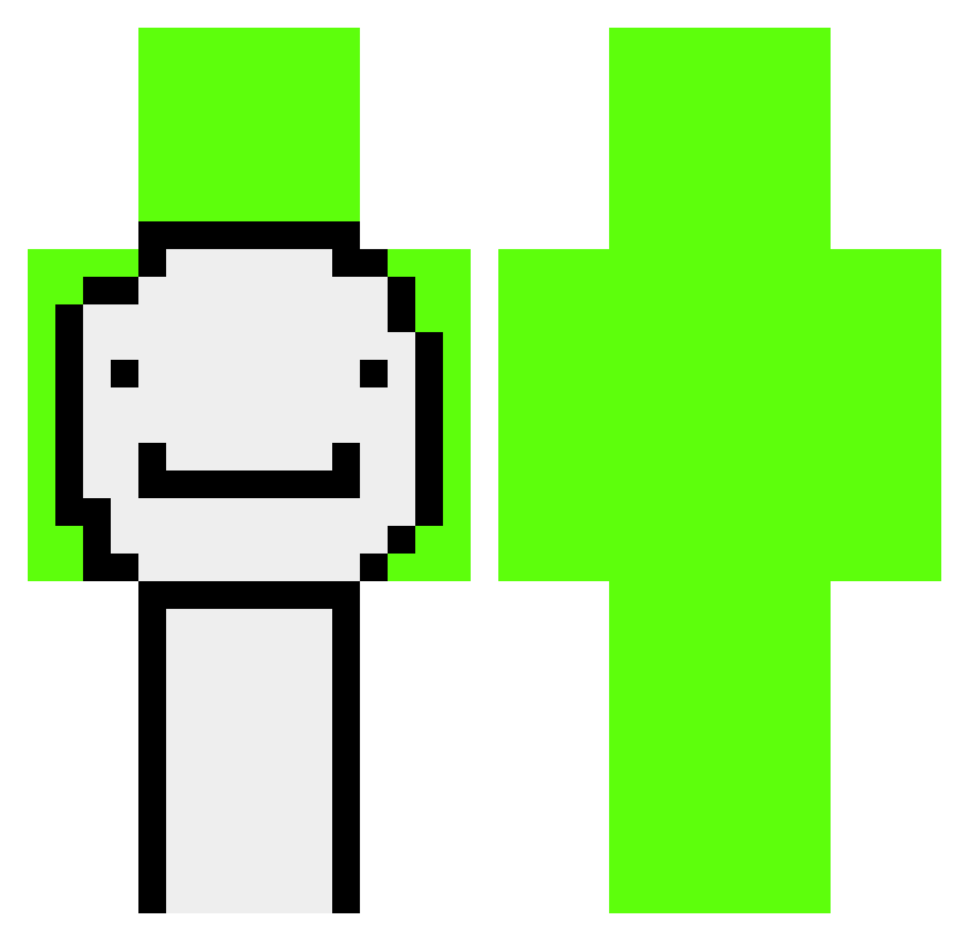 whosbeam Minecraft skin, front and back view