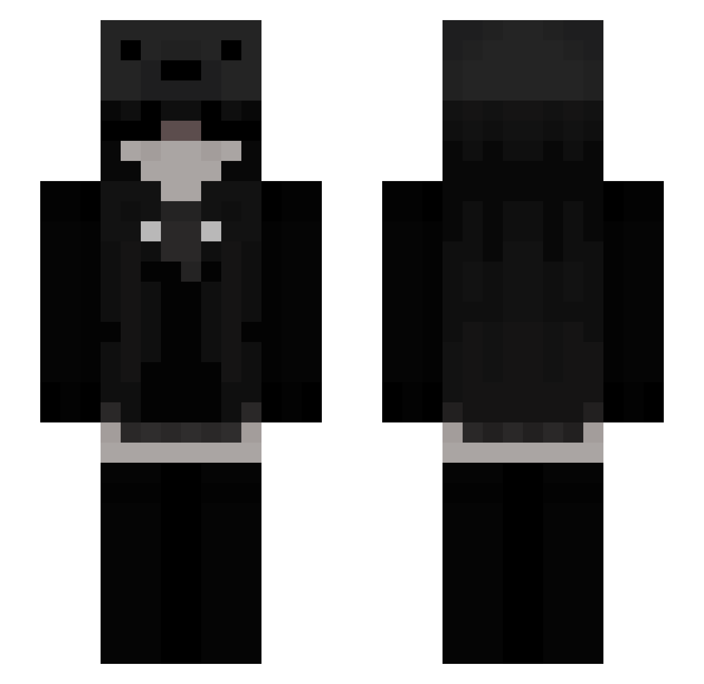 relativebog88 Minecraft skin, front and back view