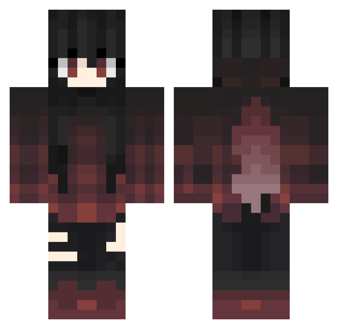 Znoular_ Minecraft skin, front and back view