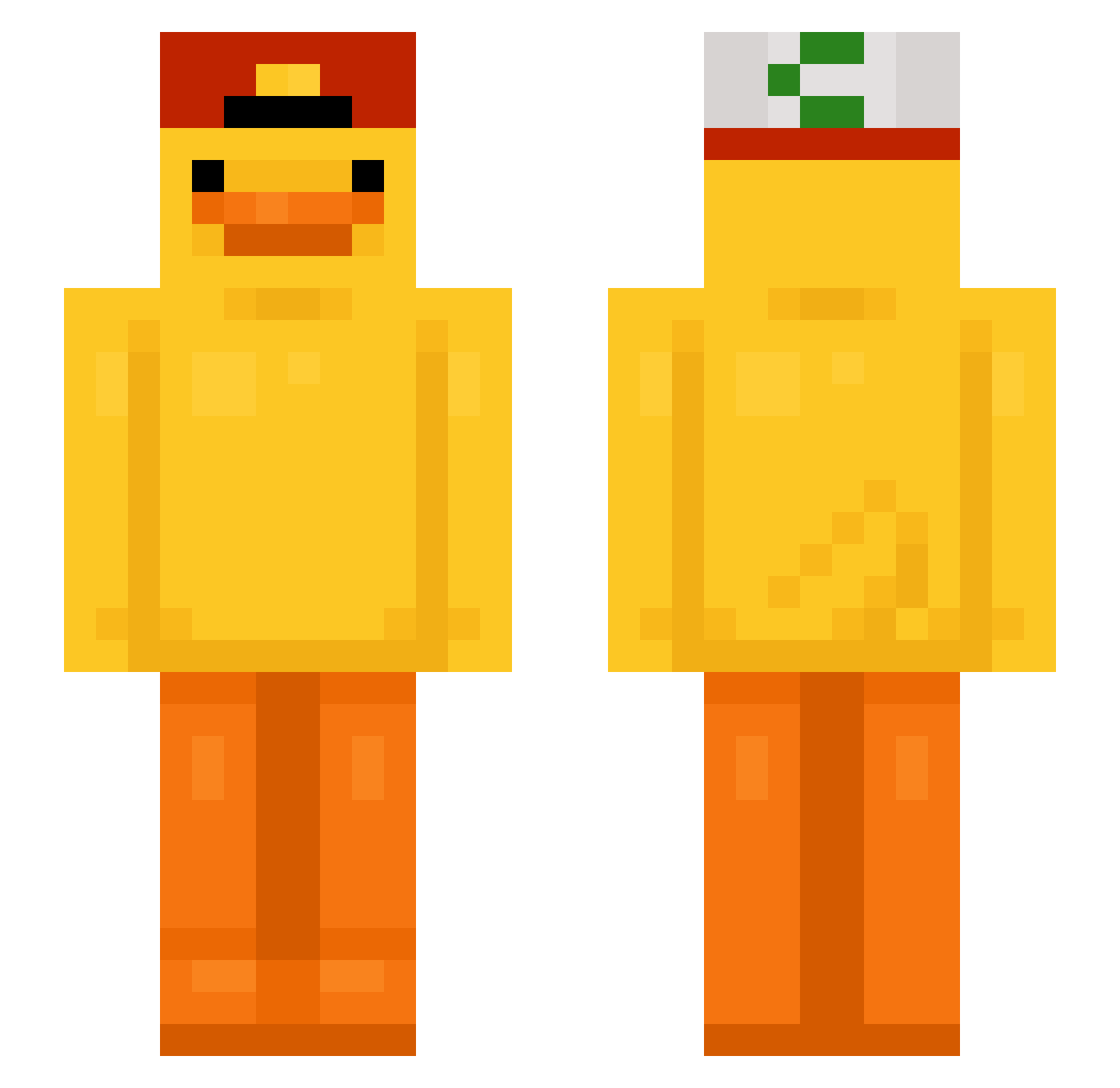 yong_woni2 Minecraft skin, front and back view