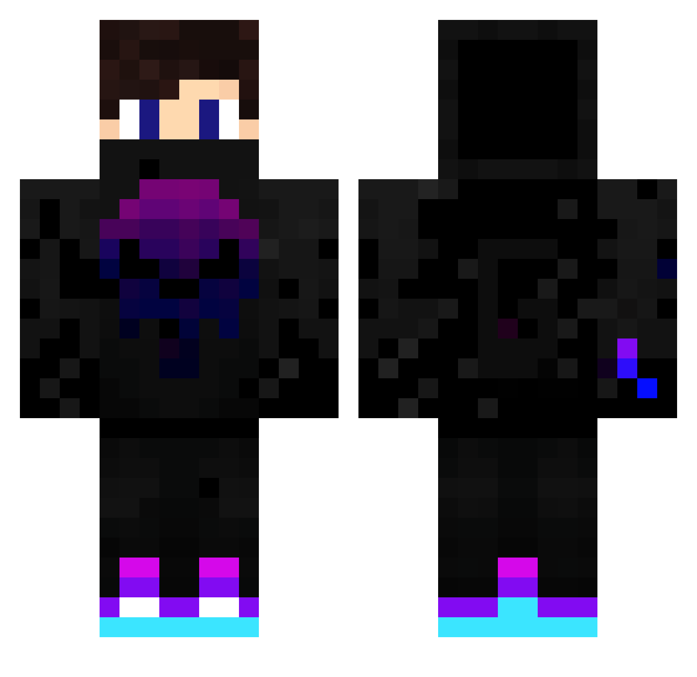 WAMMERJAMMER Minecraft skin, front and back view