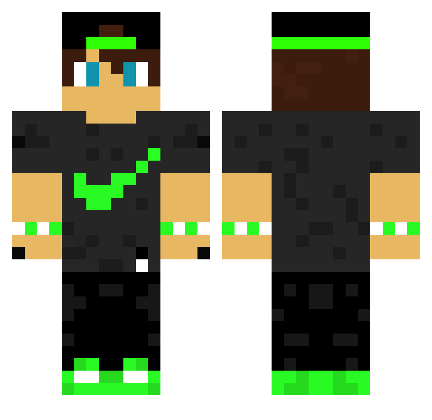 Ycirekli Minecraft skin, front and back view