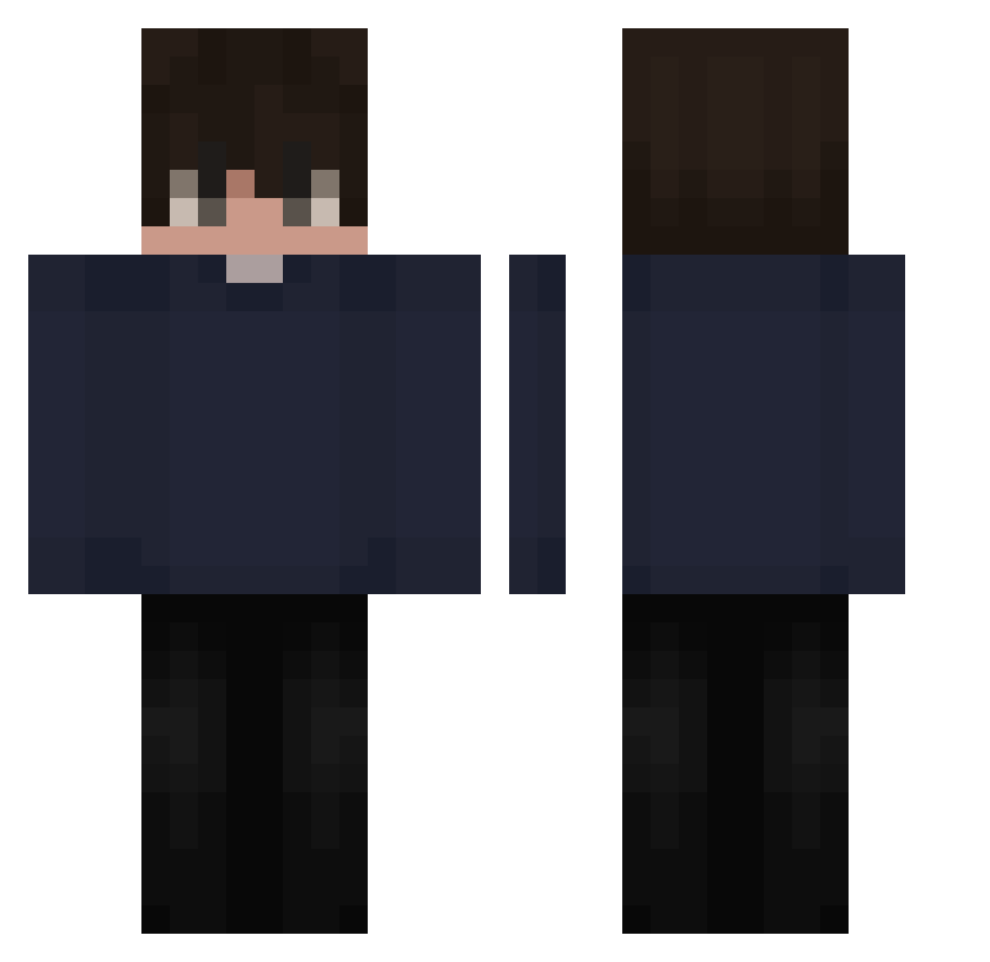 zyron_1 Minecraft skin, front and back view
