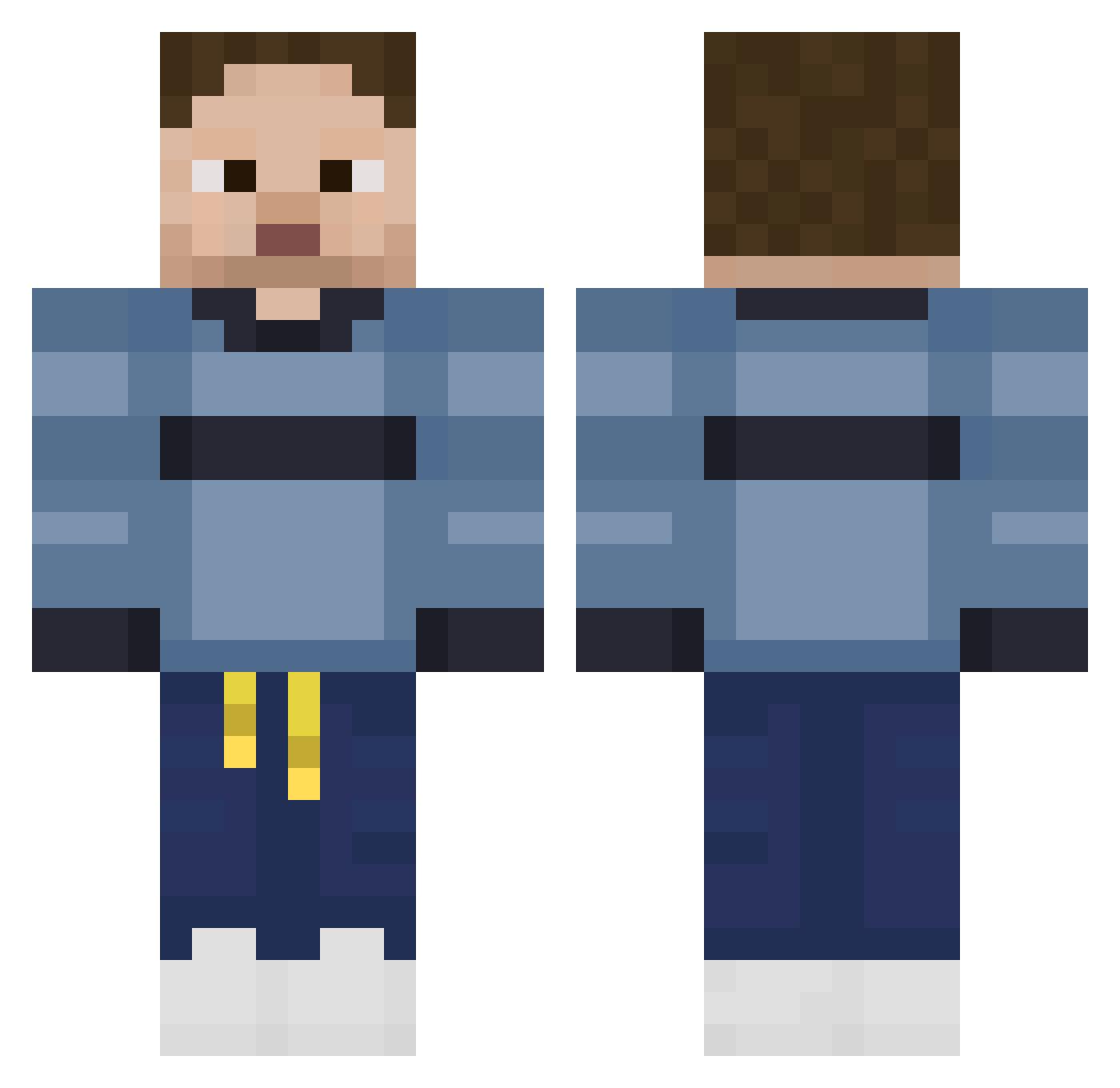 wands1233 Minecraft skin, front and back view