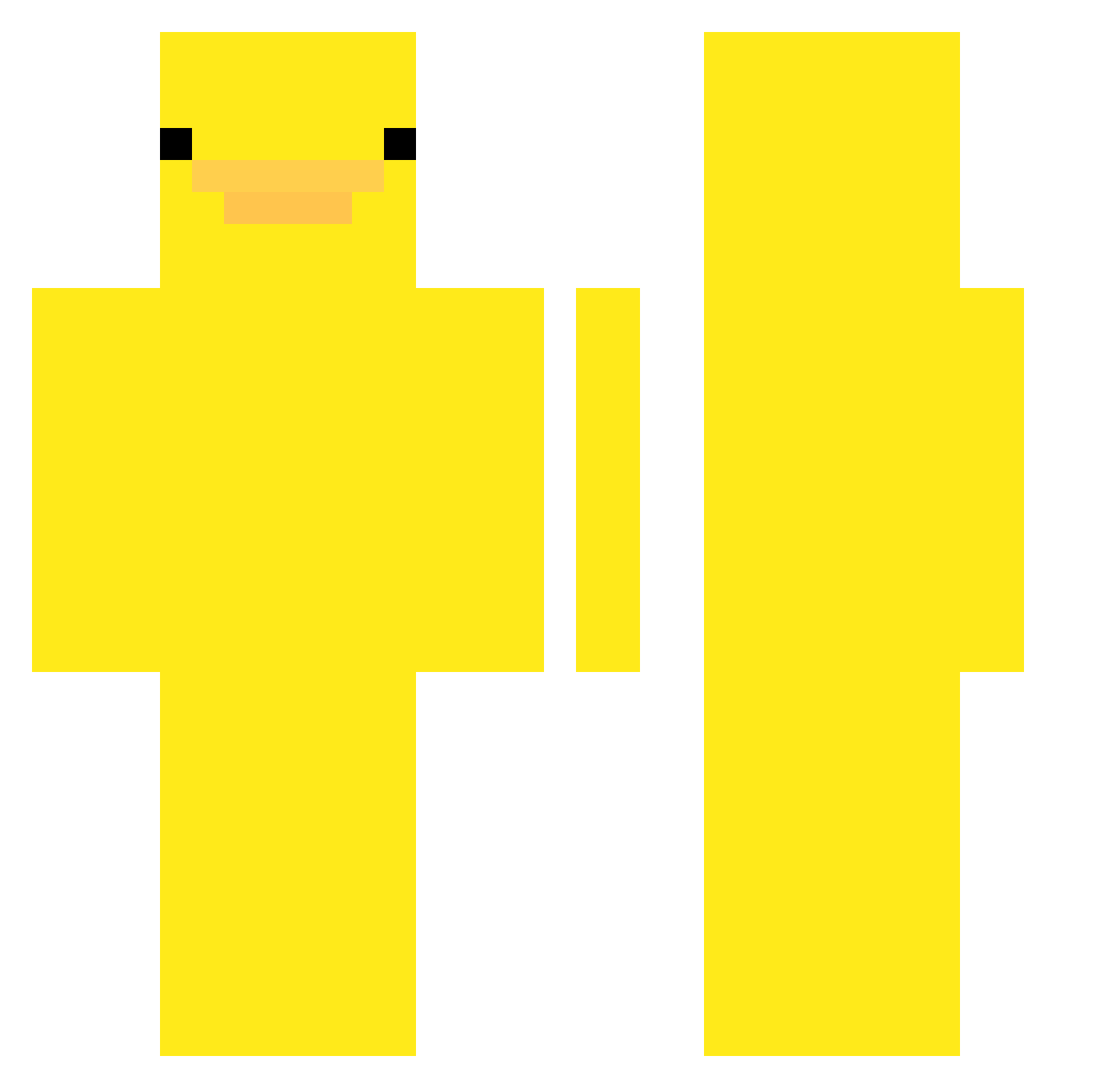 weetgeennaam2 Minecraft skin, front and back view