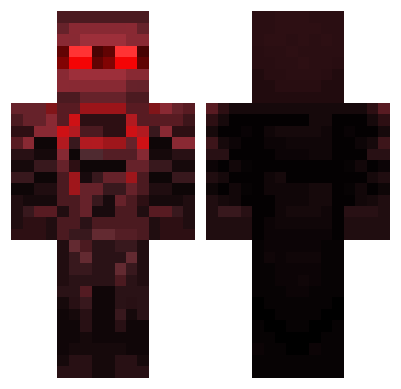 samuelek7 Minecraft skin, front and back view
