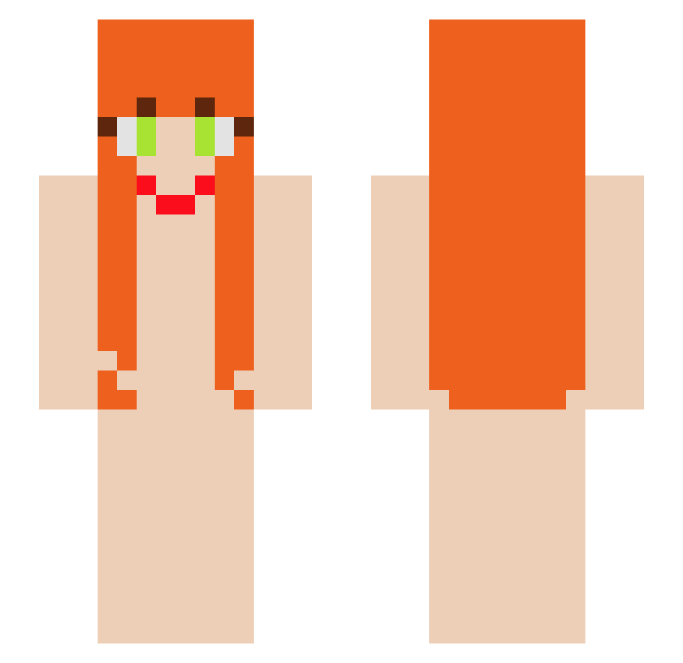 DOOMEternal0 Minecraft skin, front and back view