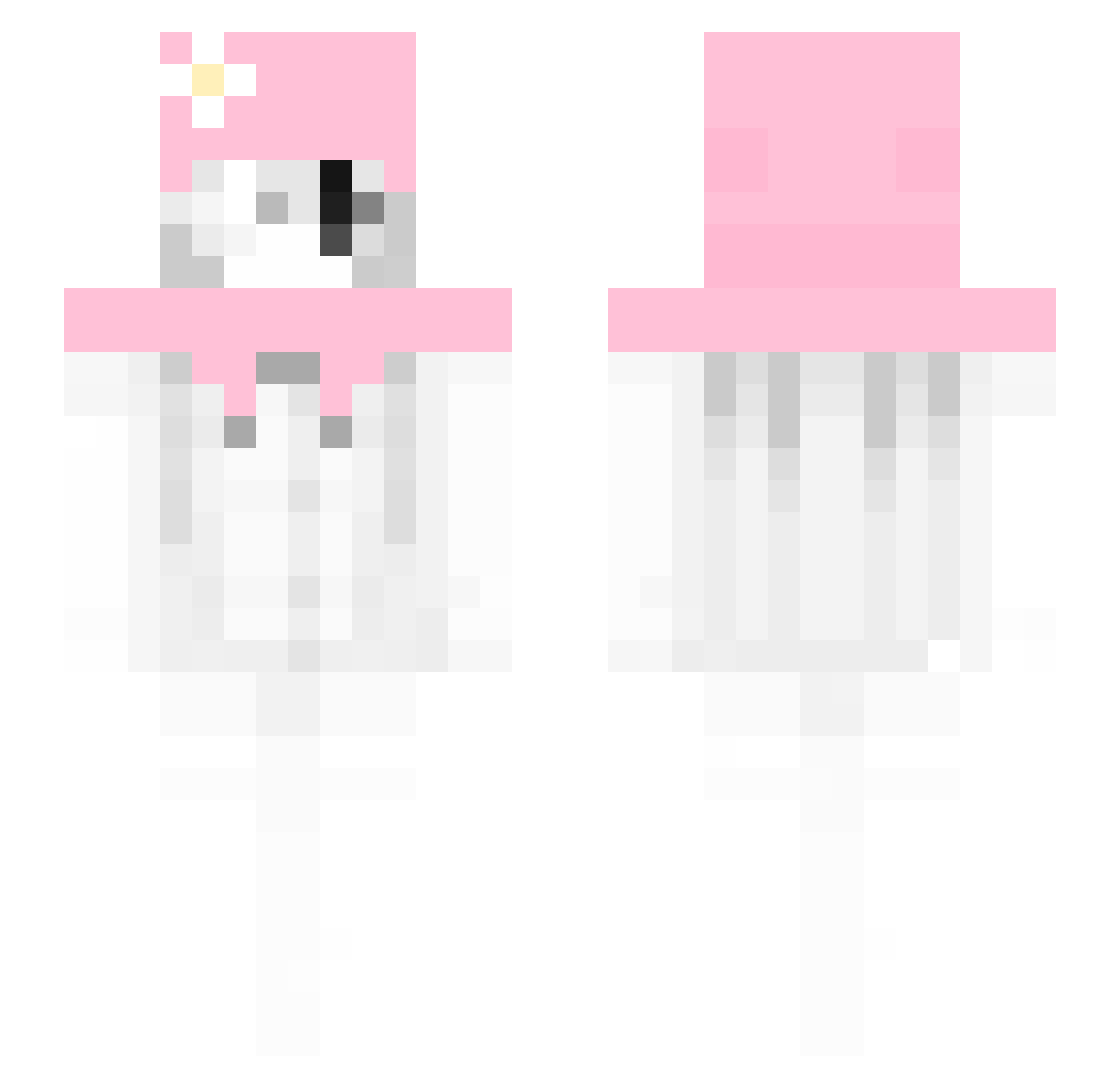 375e Minecraft skin, front and back view