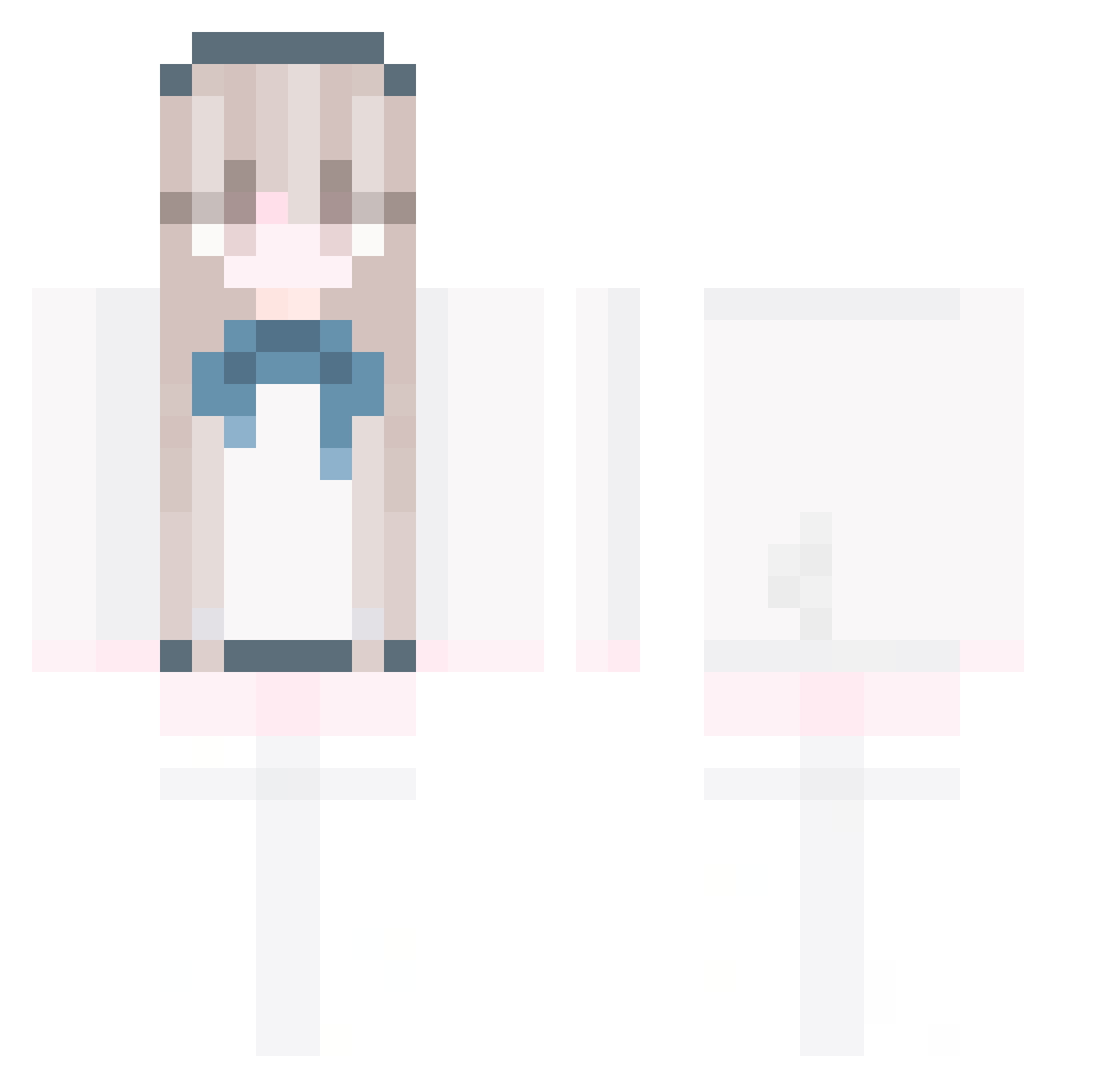 misoobie Minecraft skin, front and back view