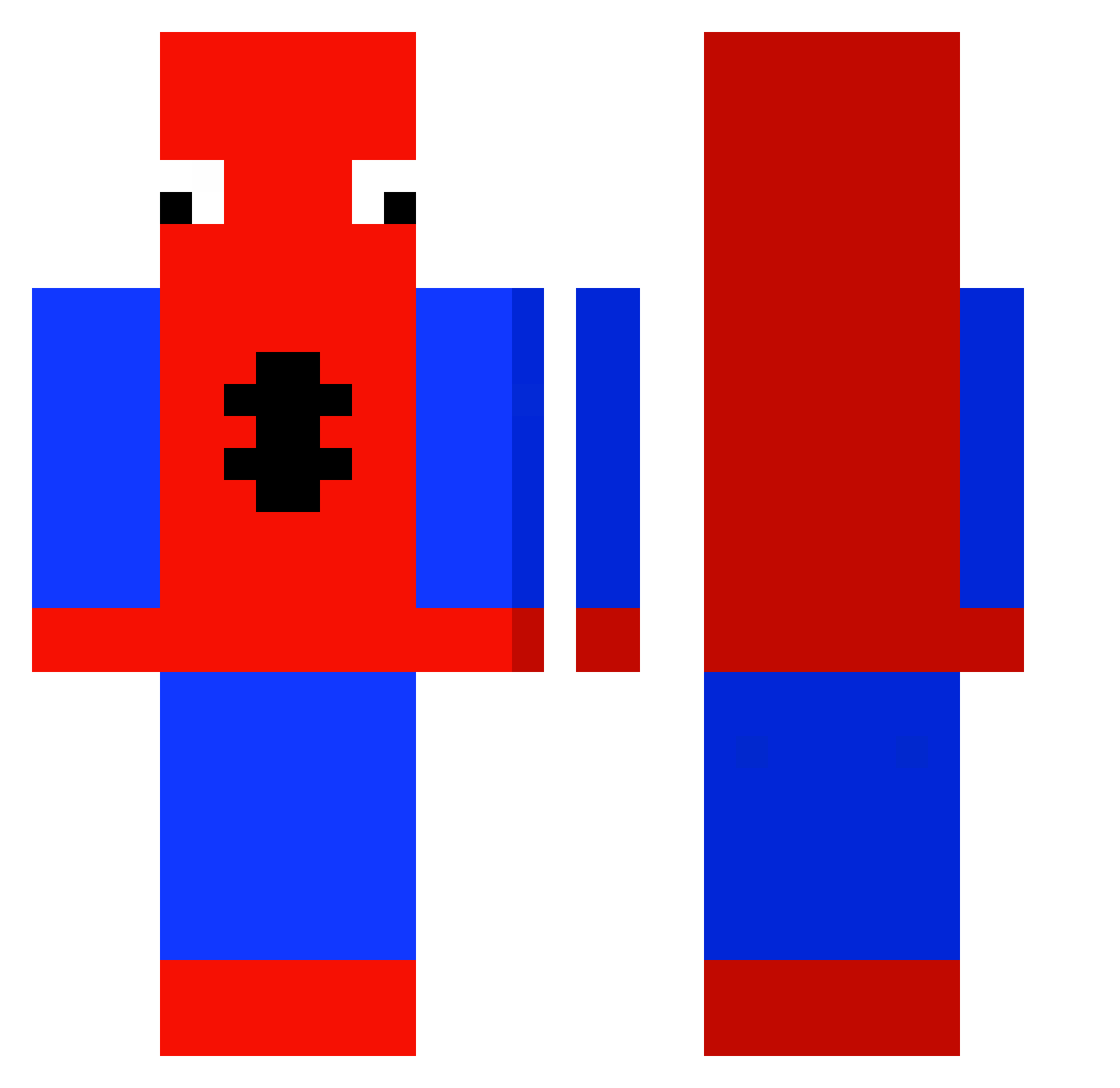 agentllama007 Minecraft skin, front and back view