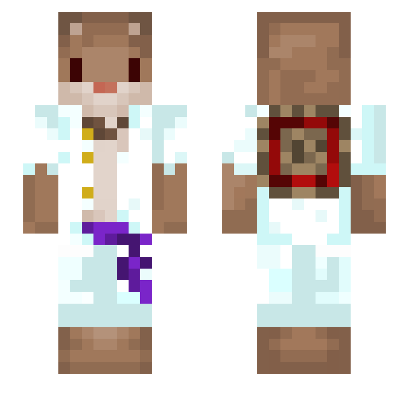 denis_x1 Minecraft skin, front and back view