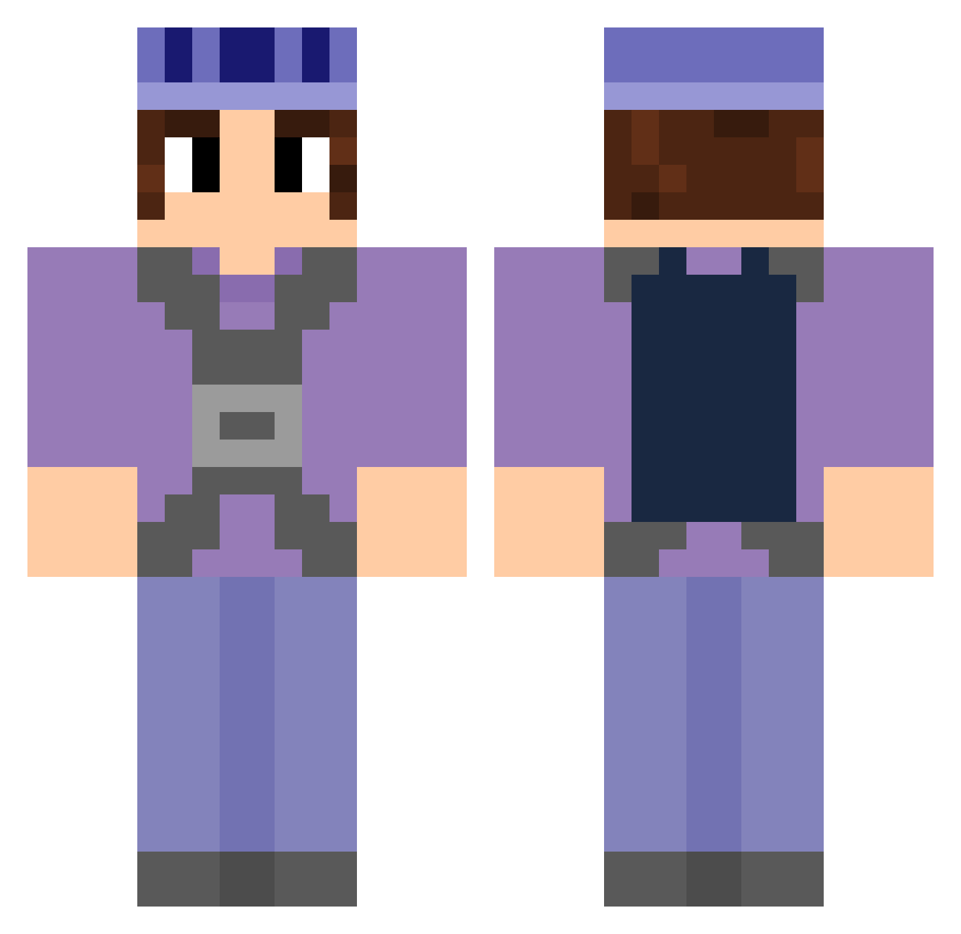 _Kito_ Minecraft skin, front and back view