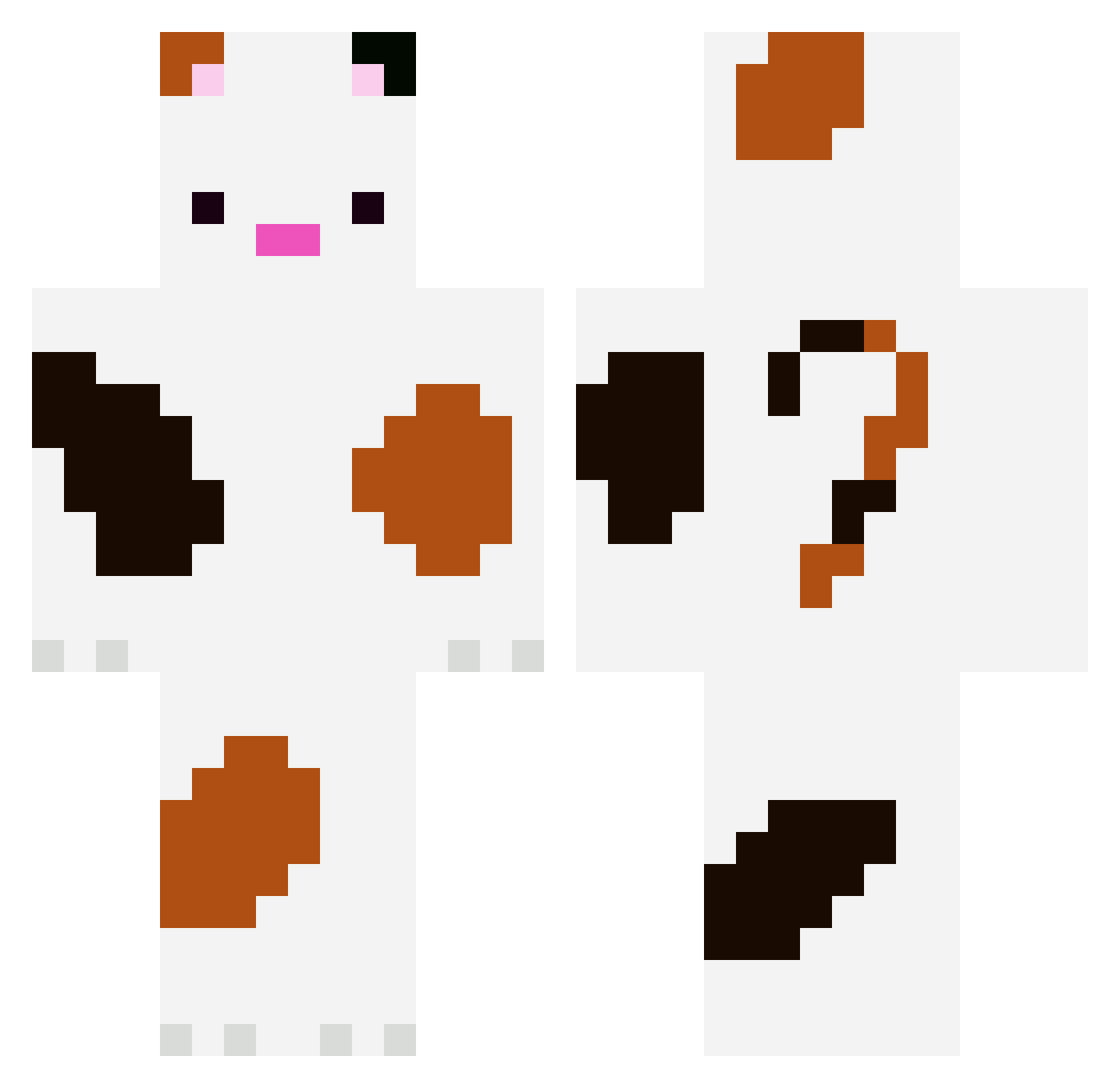 DaCoolBeanz24 Minecraft skin, front and back view