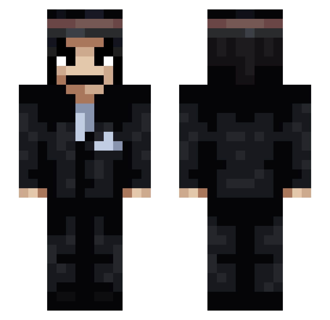 Madjin_buu Minecraft skin, front and back view