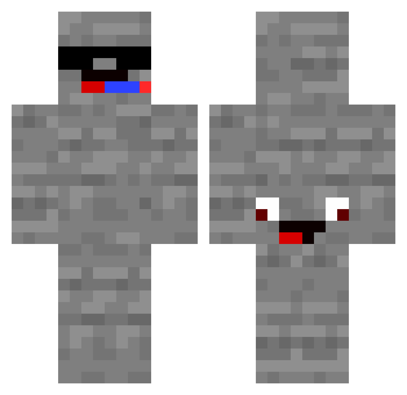 Theolino_2010 Minecraft skin, front and back view
