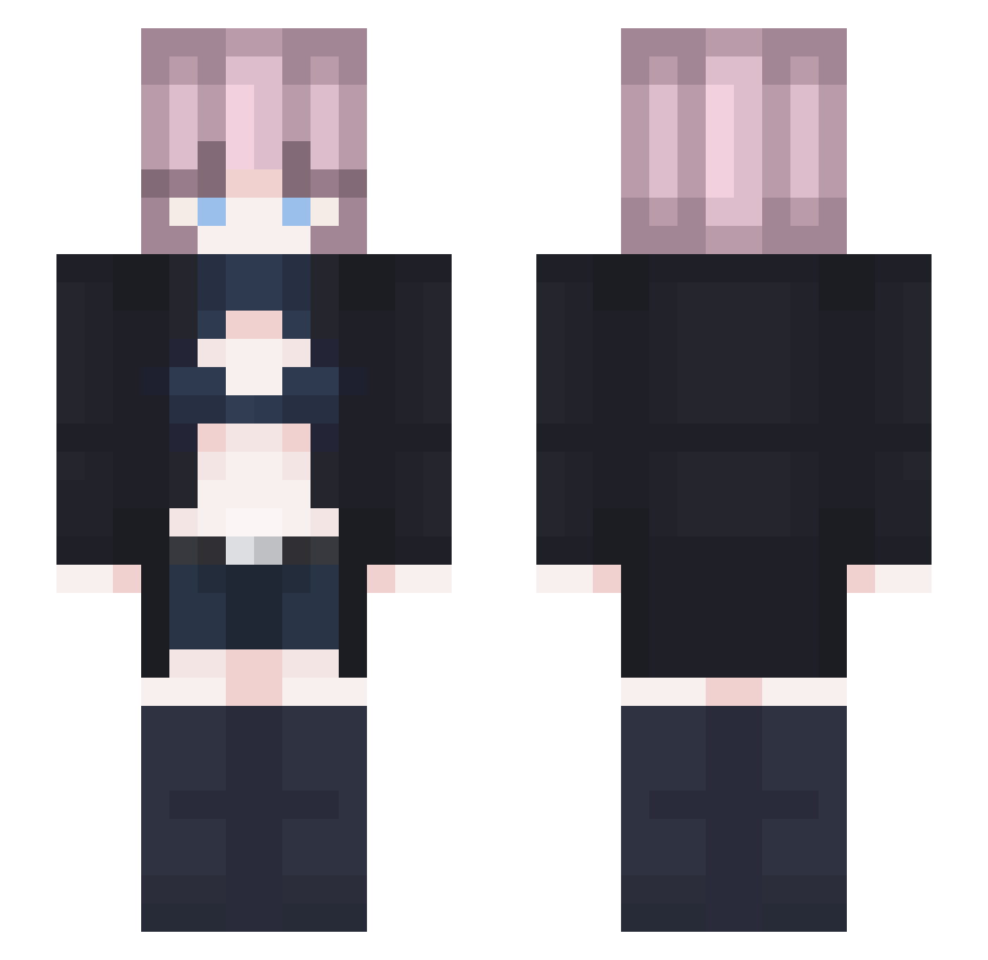 sundayalavanille Minecraft skin, front and back view