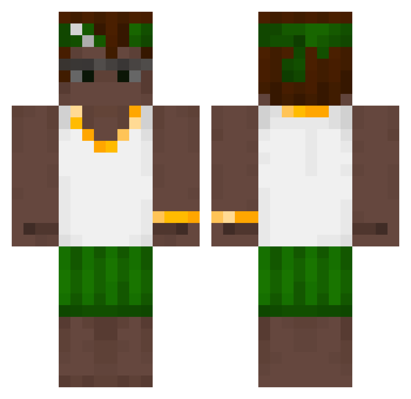 SlayerSpx99 Minecraft skin, front and back view