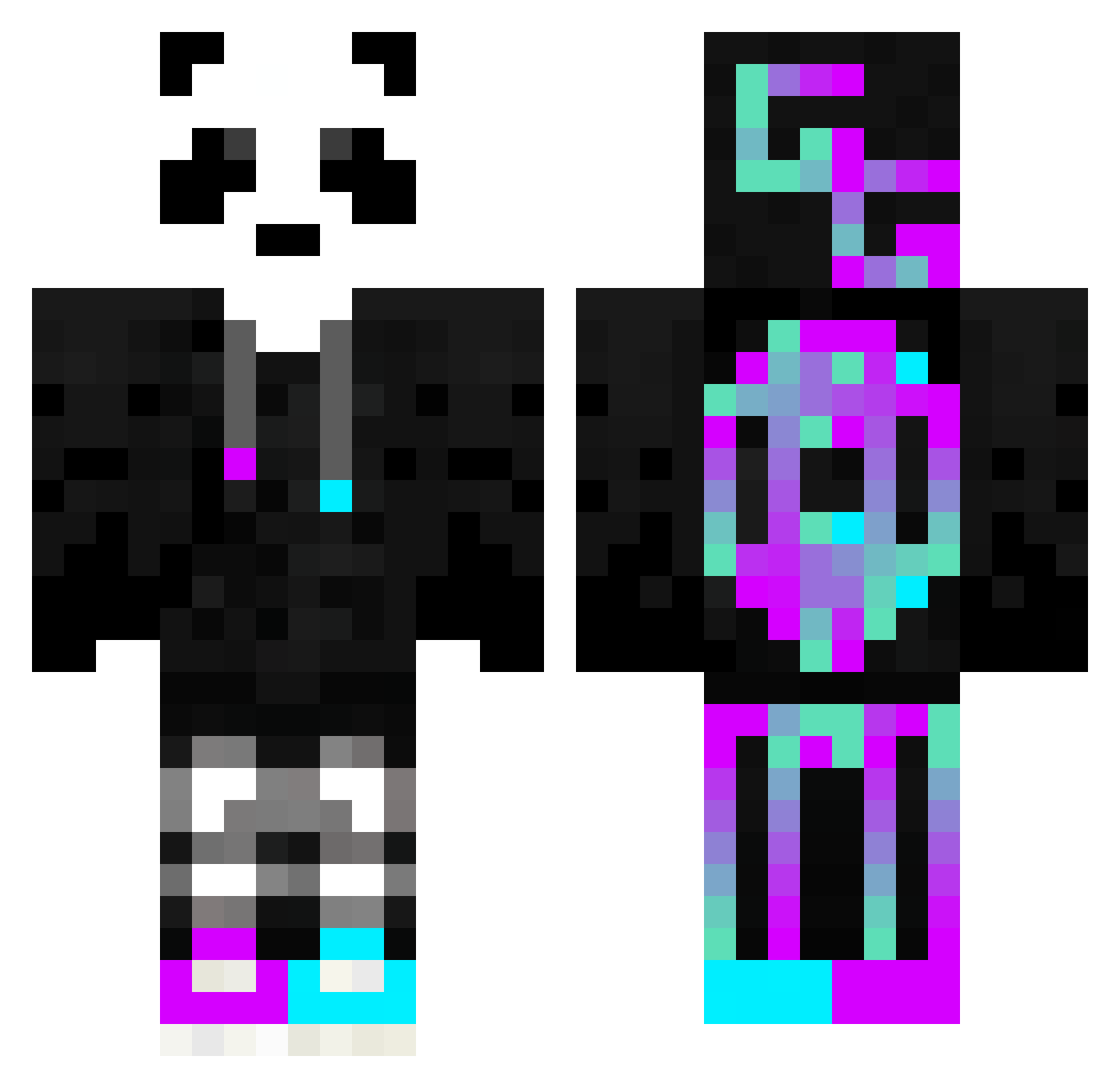 Salamibrot012 Minecraft skin, front and back view