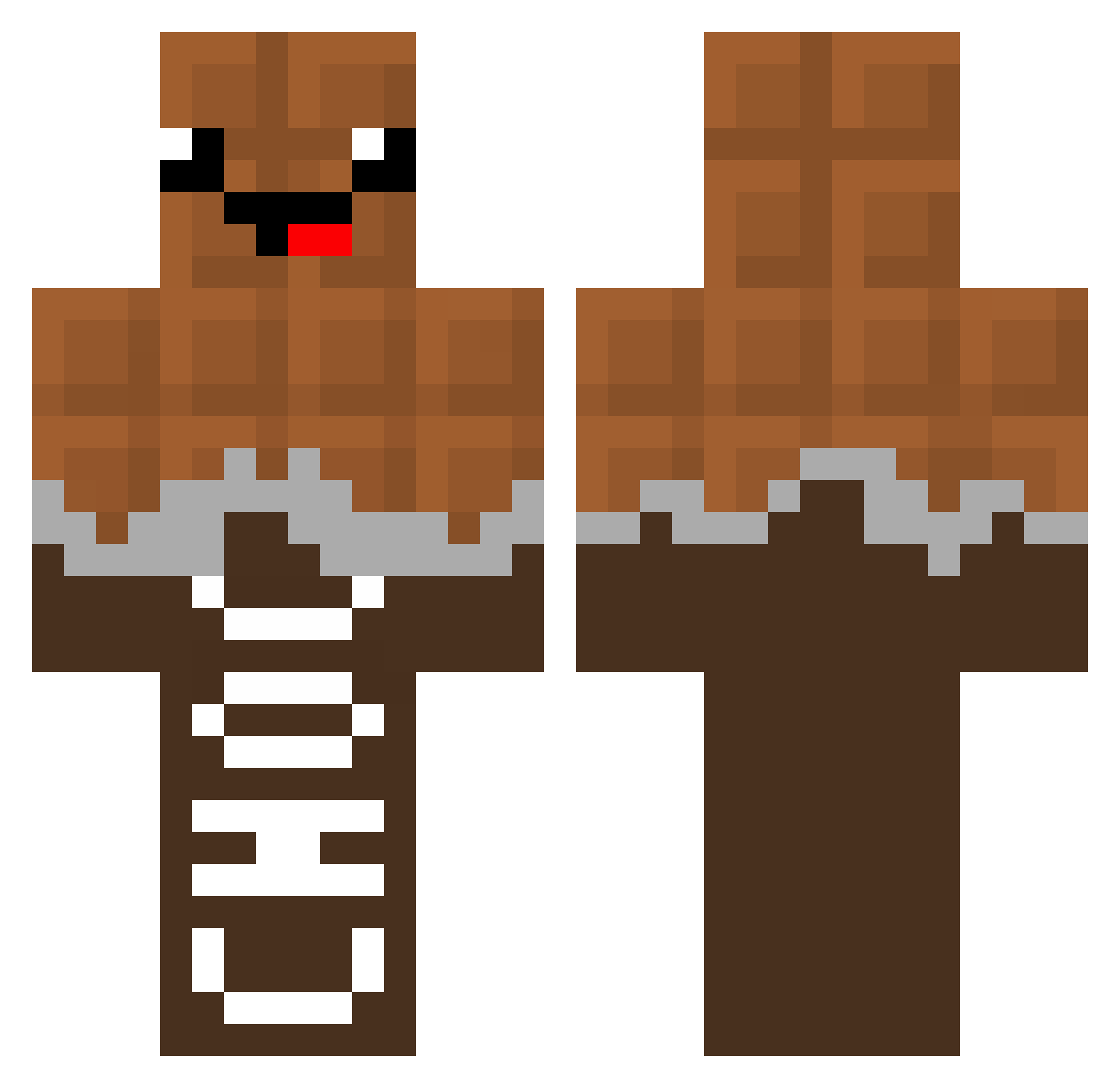ActuallyAvailble Minecraft skin, front and back view