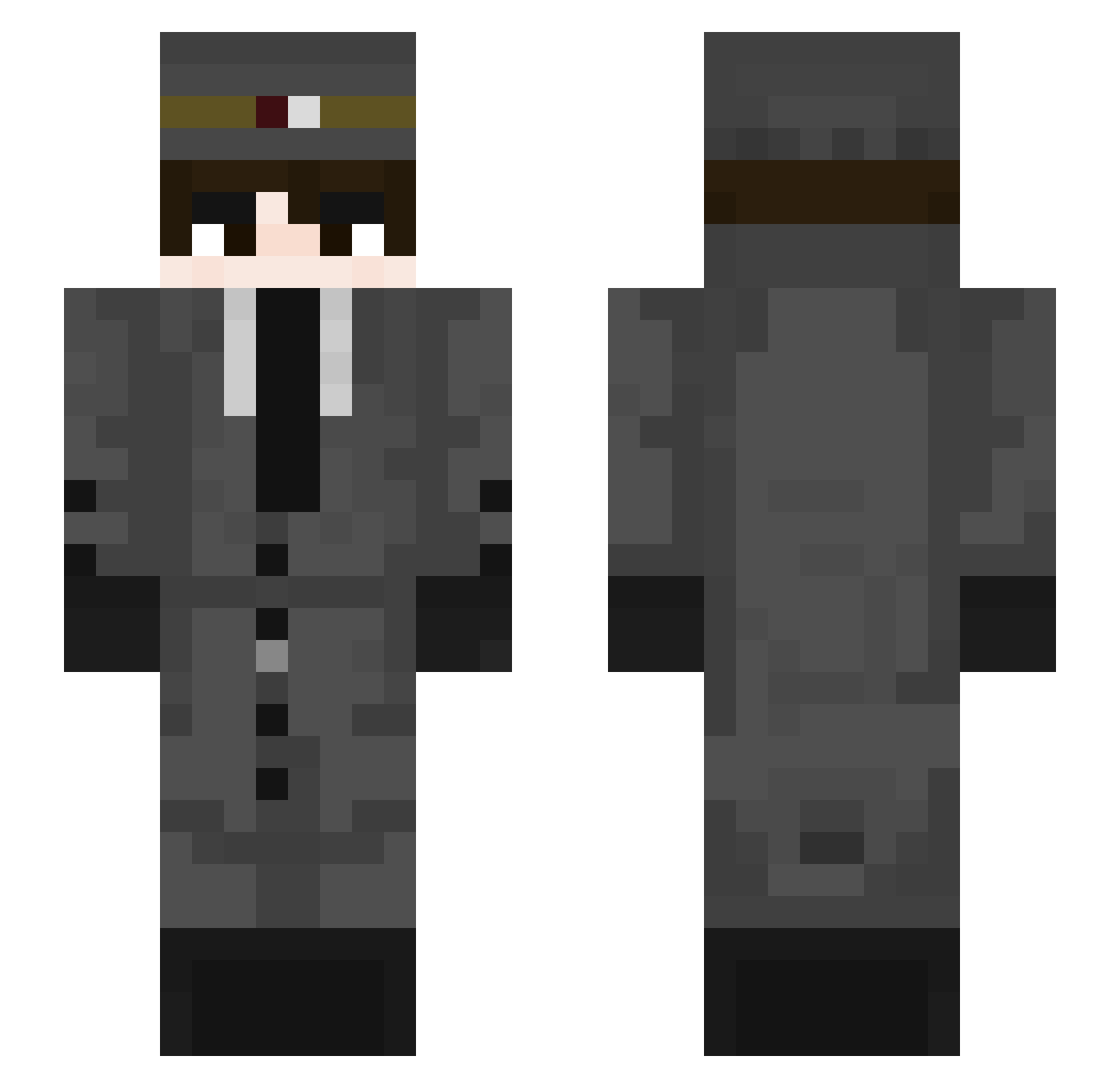 KaiserNean Minecraft skin, front and back view